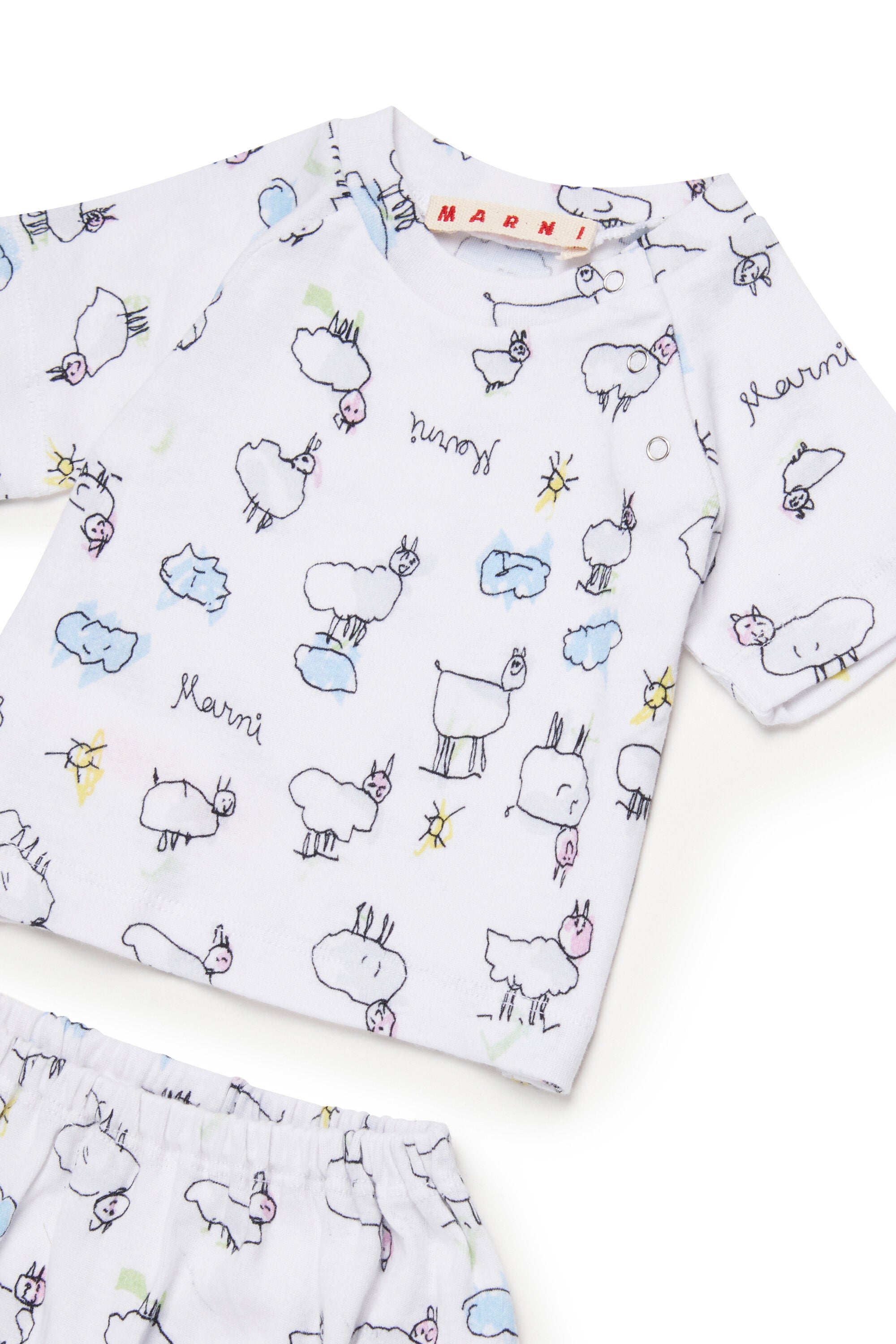 Newborn set with all-over print