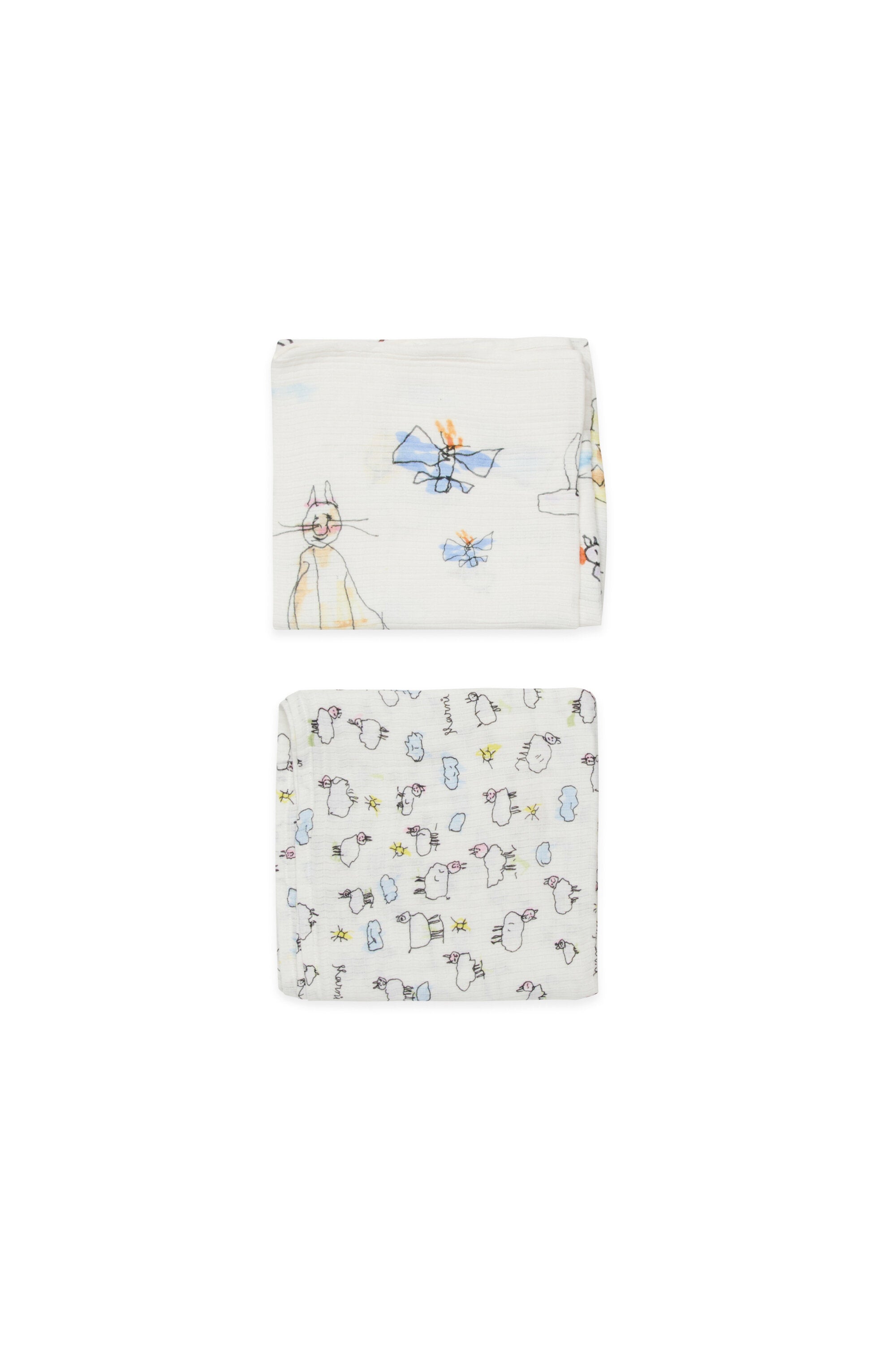Baby muslin set with logo
