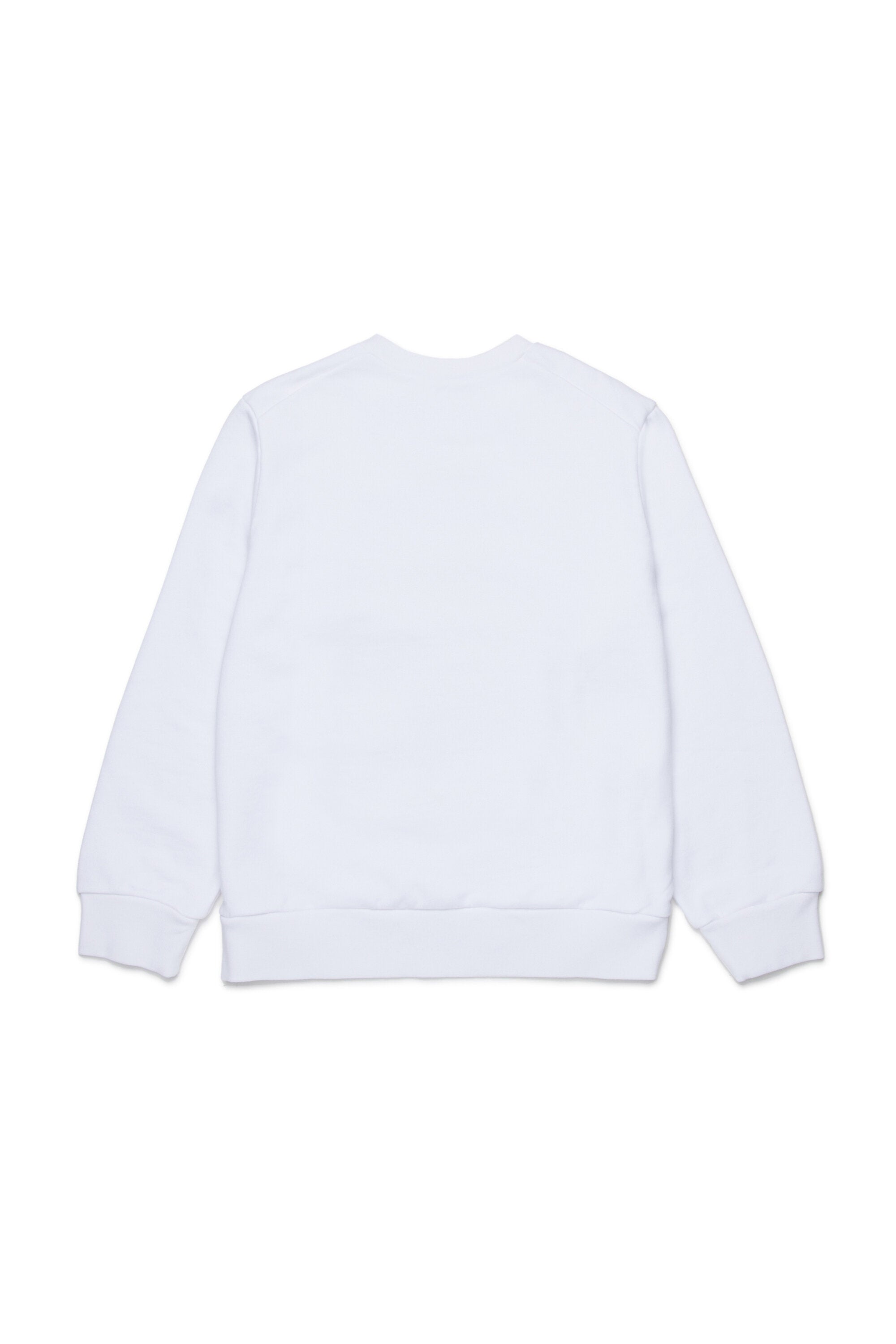 Crewneck sweatshirt with oversized flower