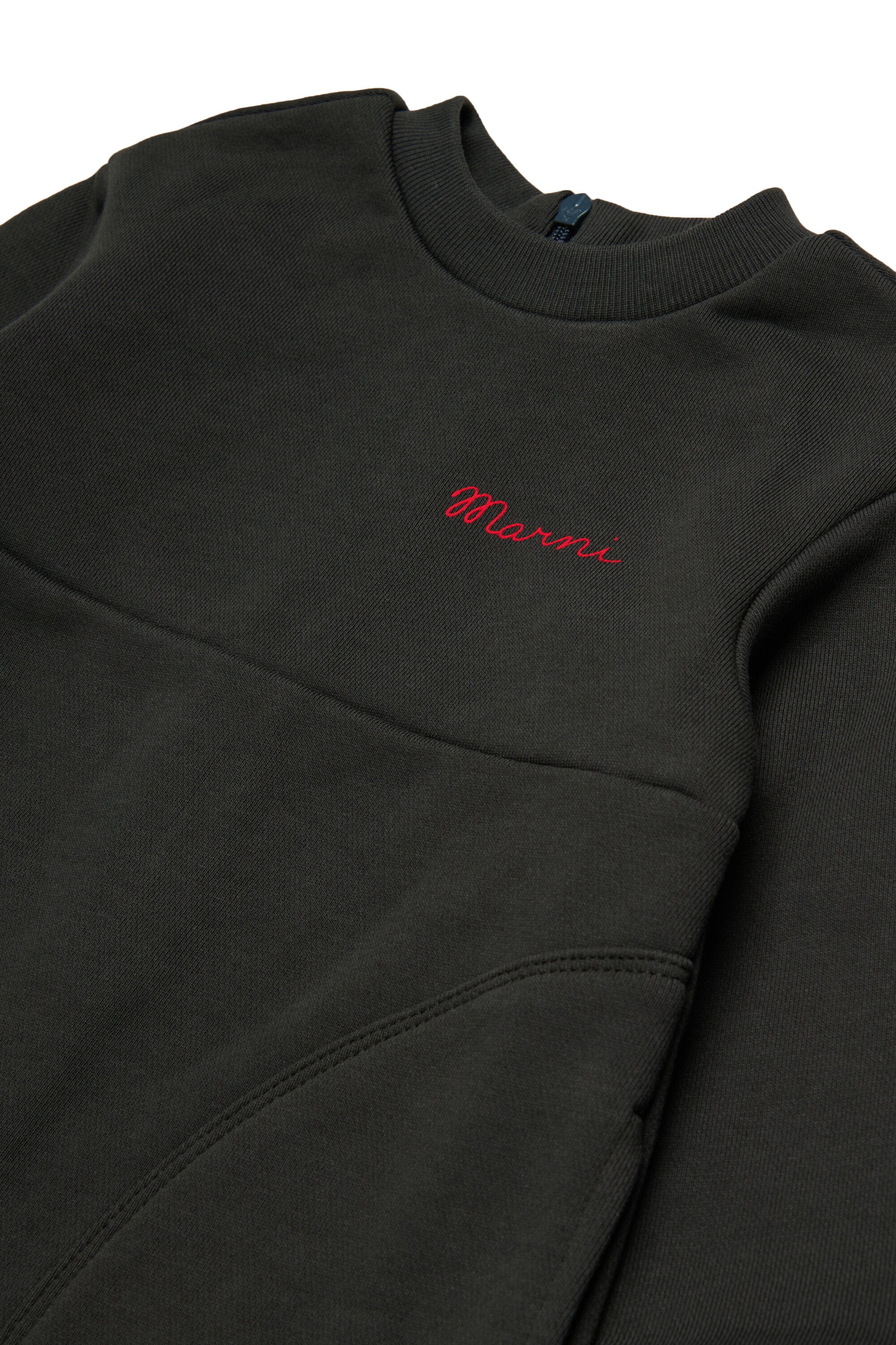 Fleece dress with logo