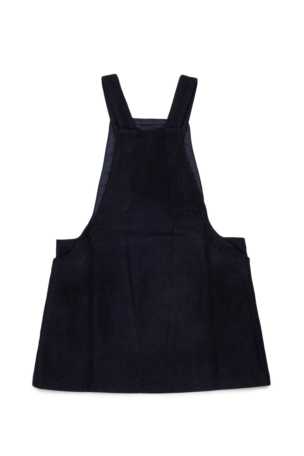 Dungaree dress with logo