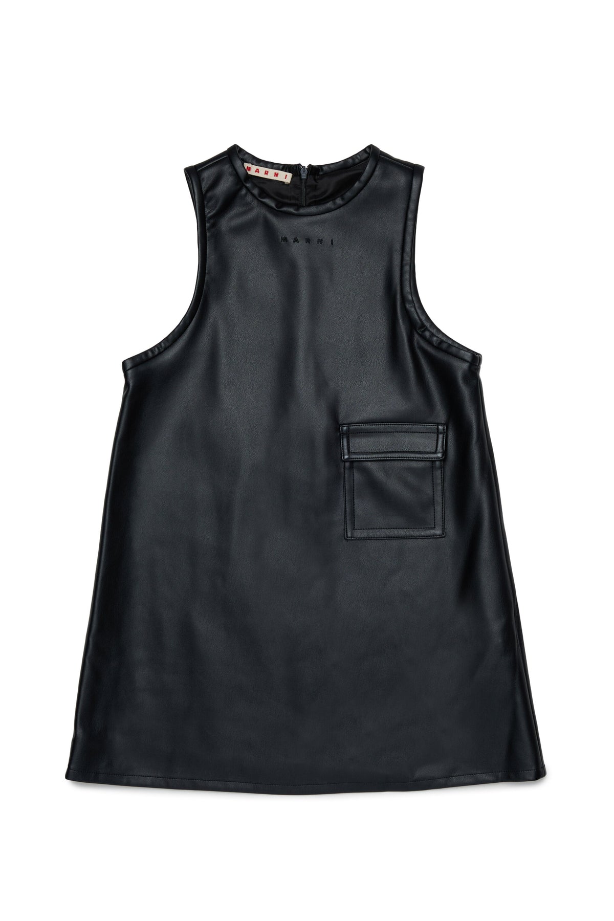 Sleeveless dress with pocket