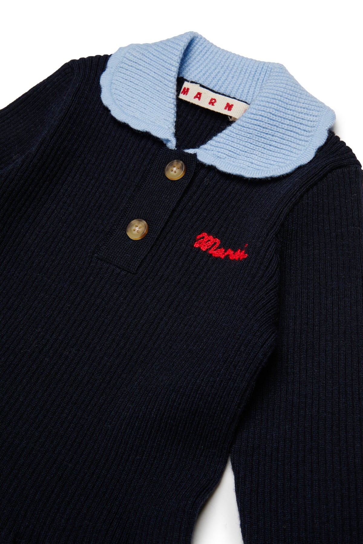 Knit dress with logo