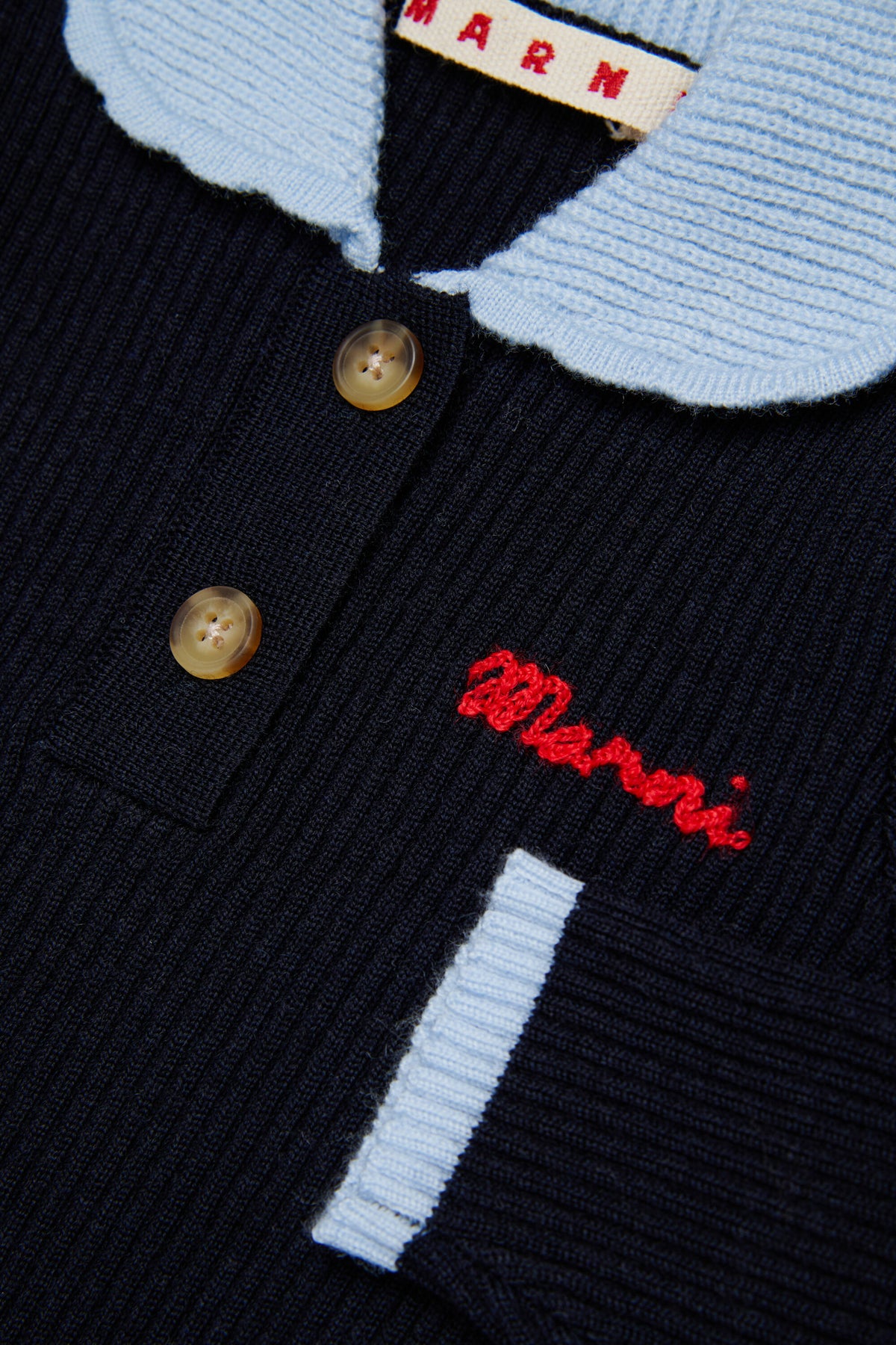 Knit dress with logo
