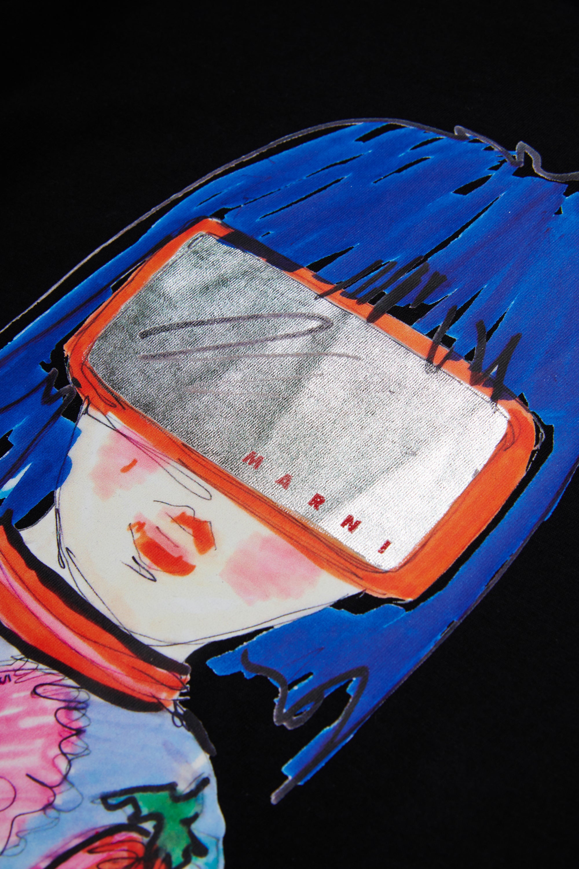 Long-sleeve T-shirt with print