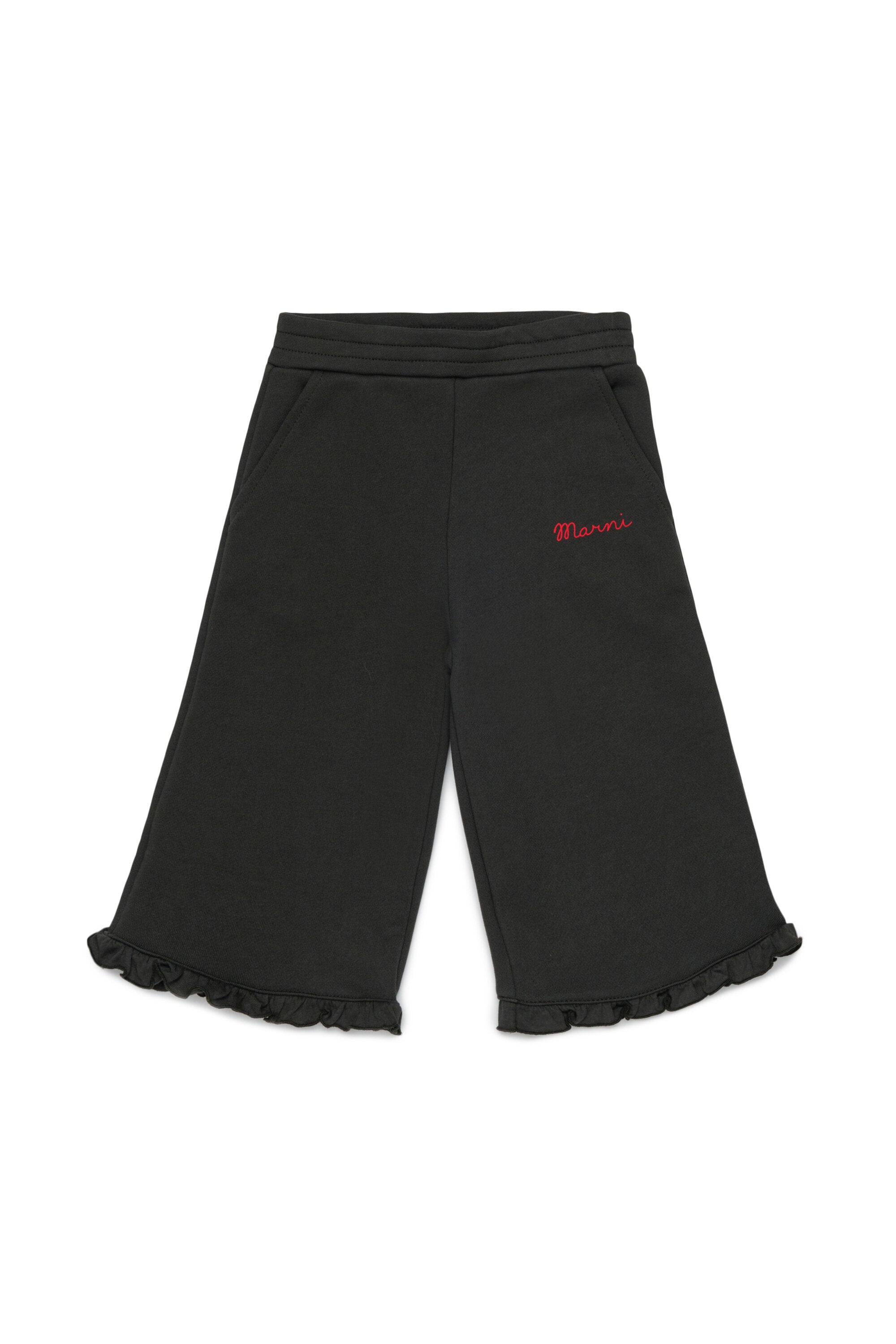 Sweatpants with ruffles