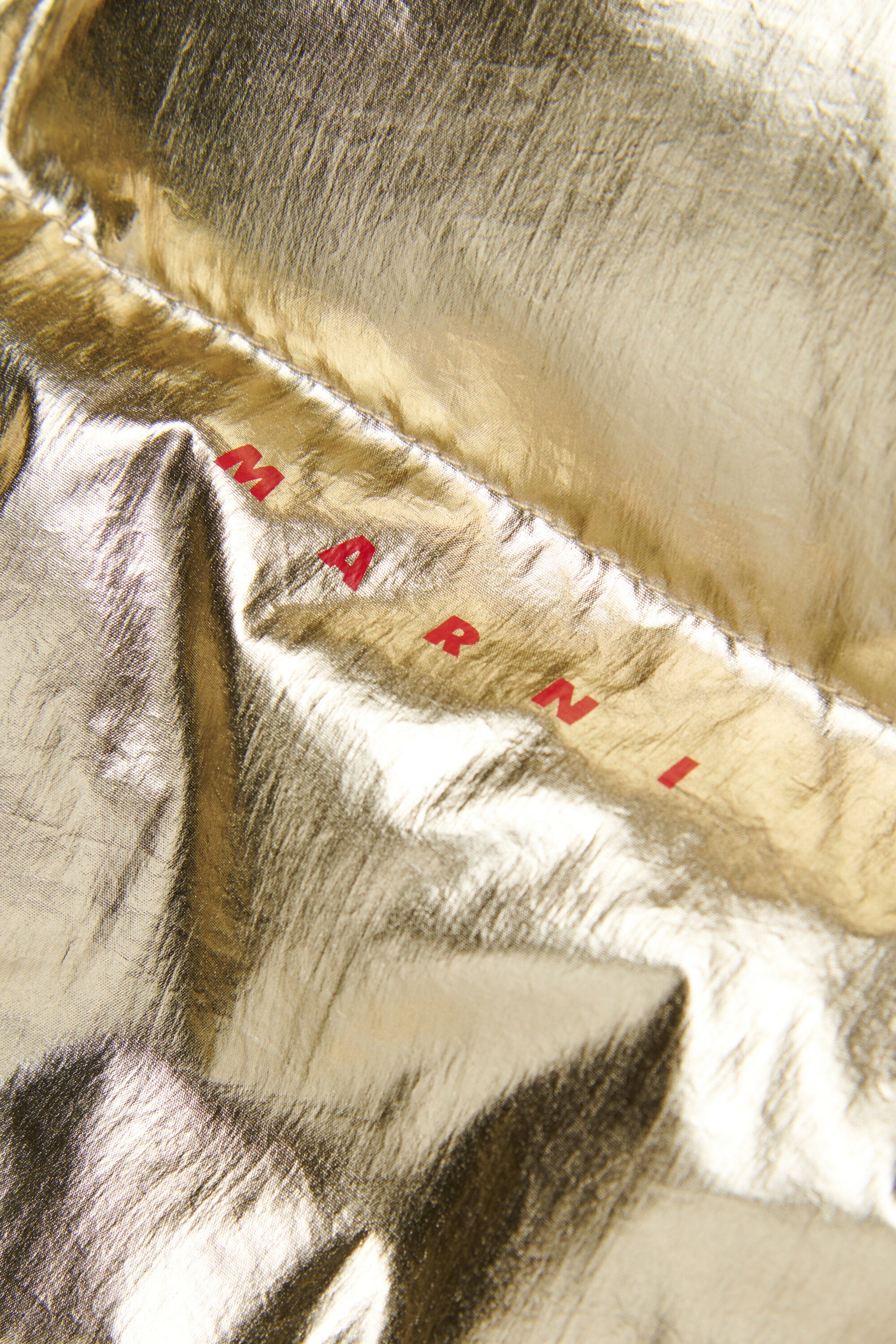 Padded jacket with printed logo