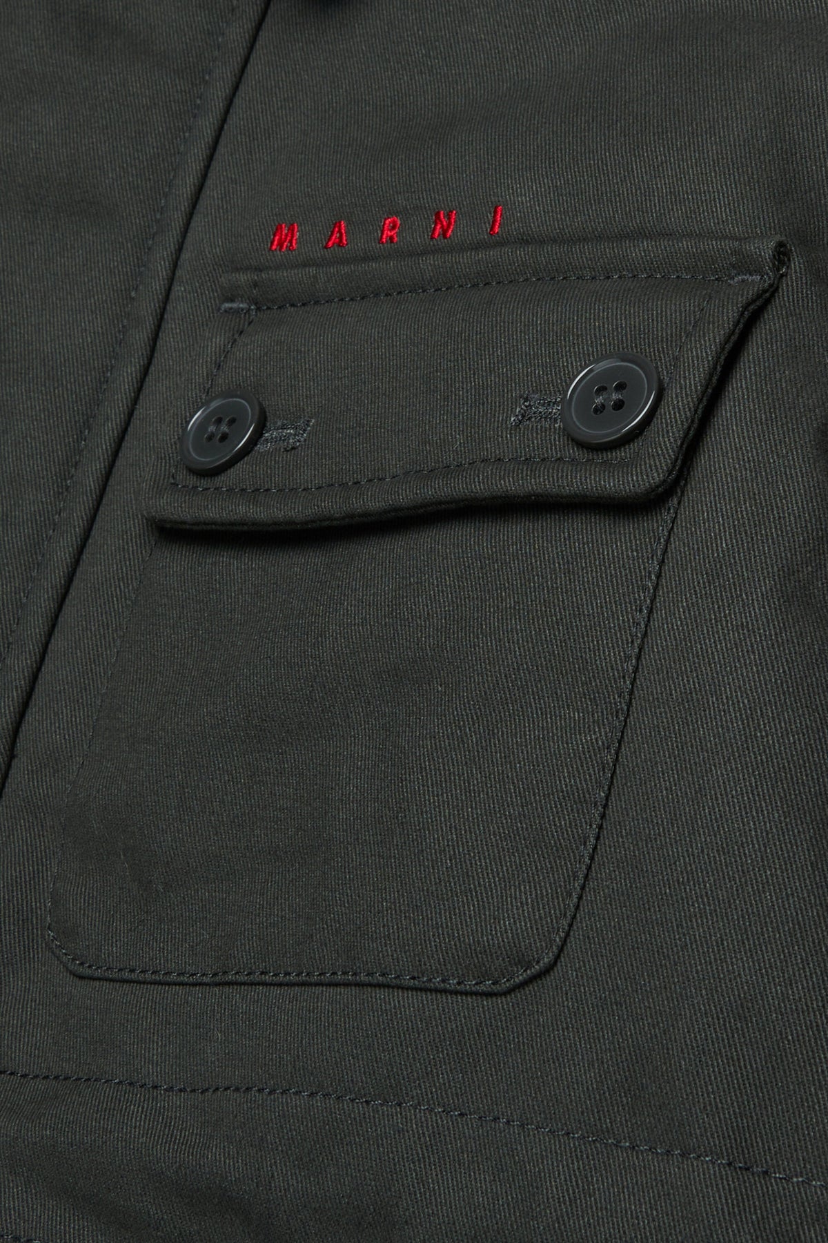 Parka jacket with printed logo