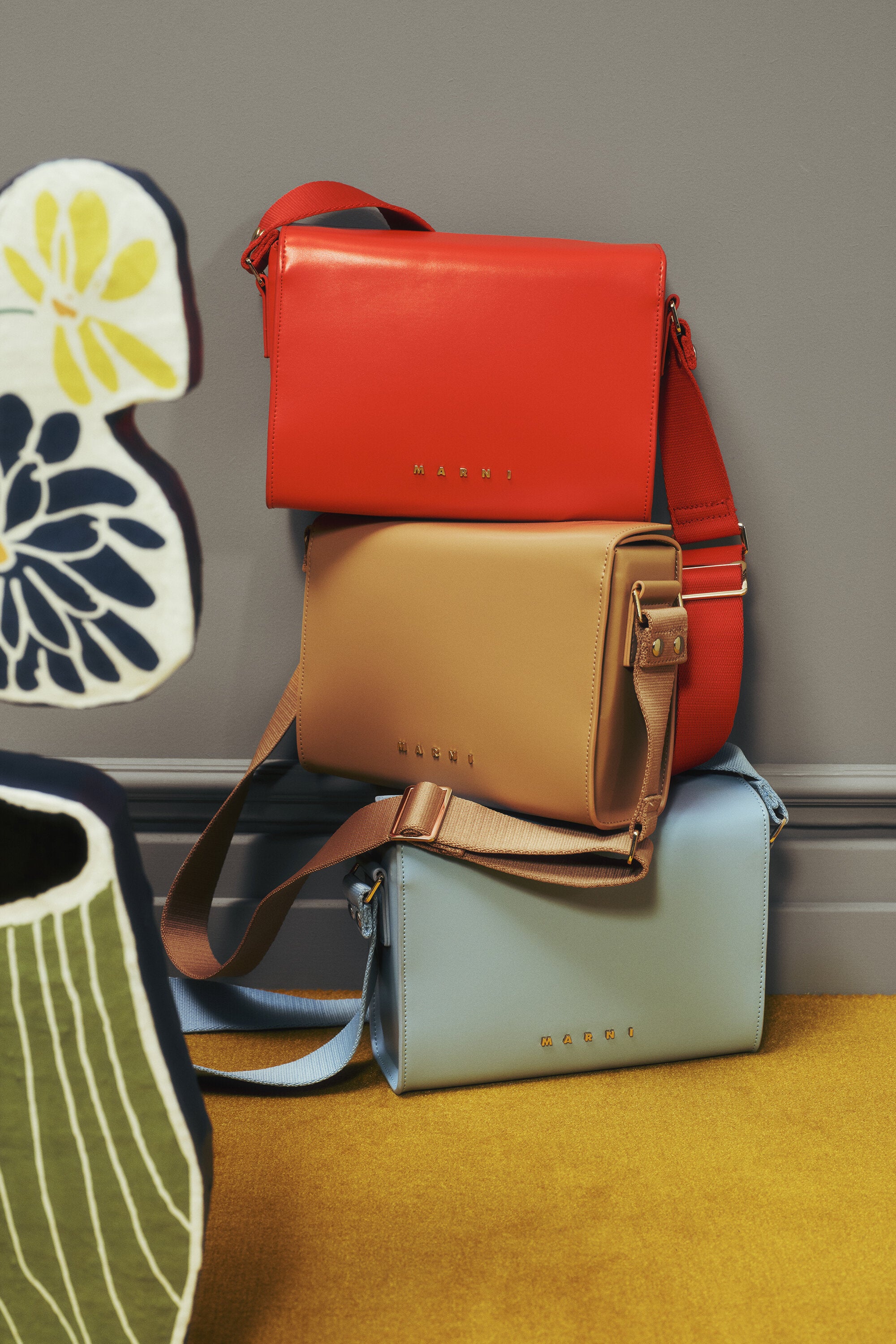 Cross-body bag with logo