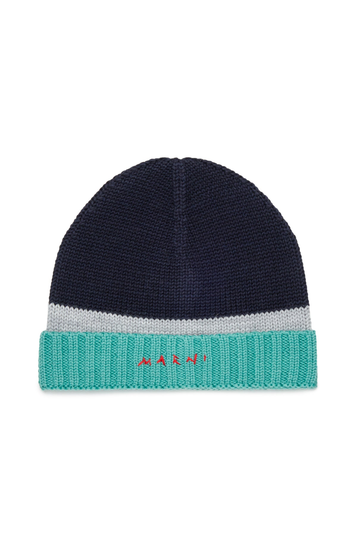 Turn-up beanie with front logo