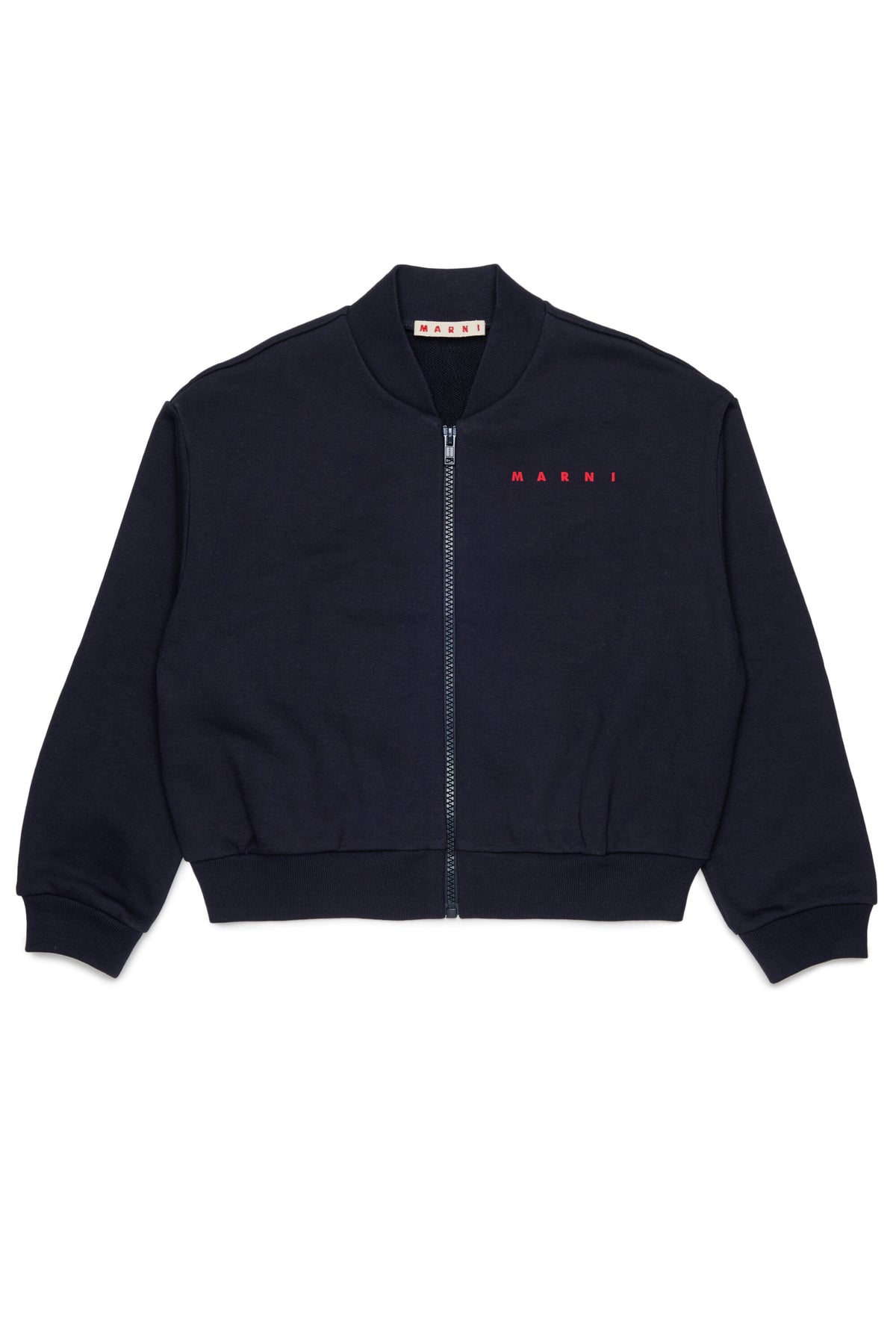 Zip-up sweatshirt with logo