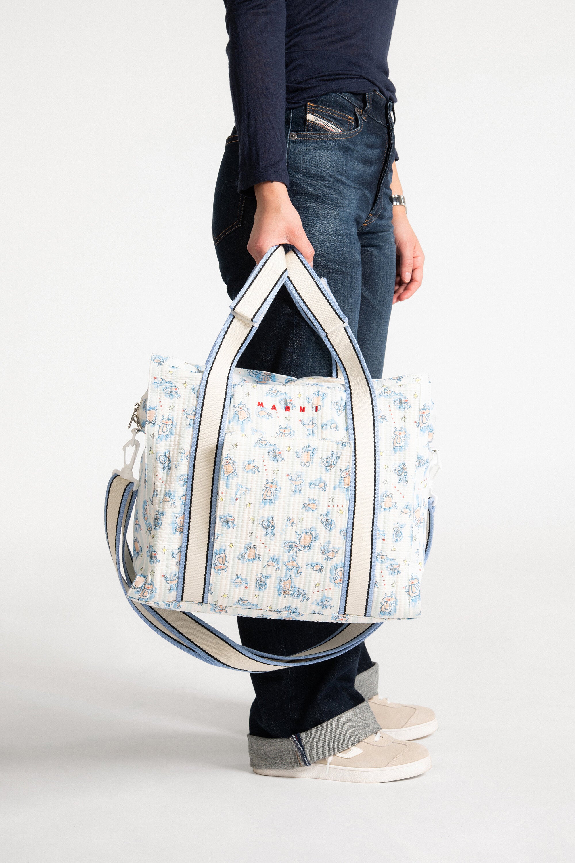 Changing bag with allover print