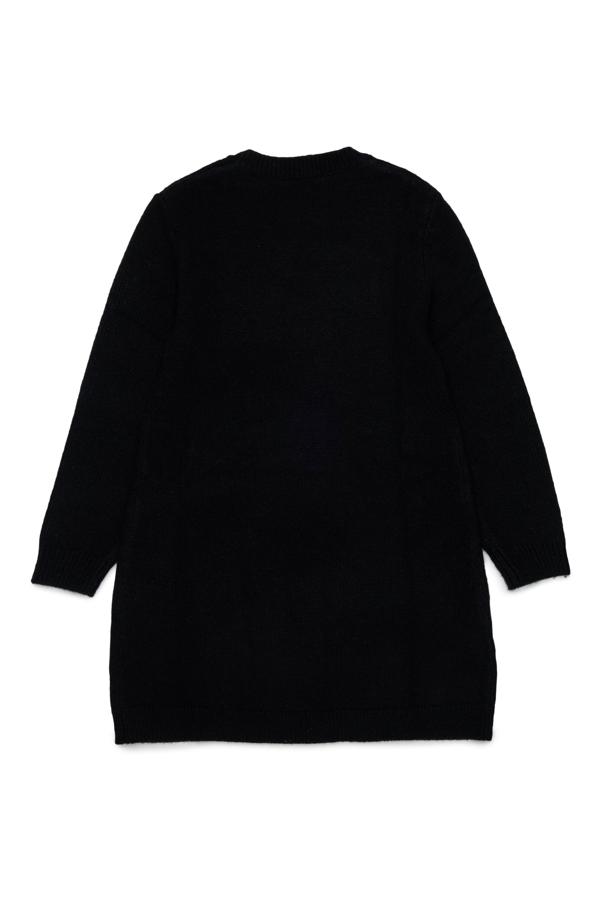 Crew-neck dress with front print