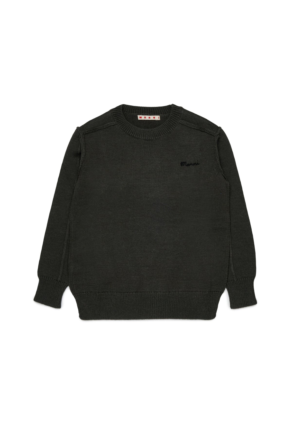 Crew-neck pullover with logo