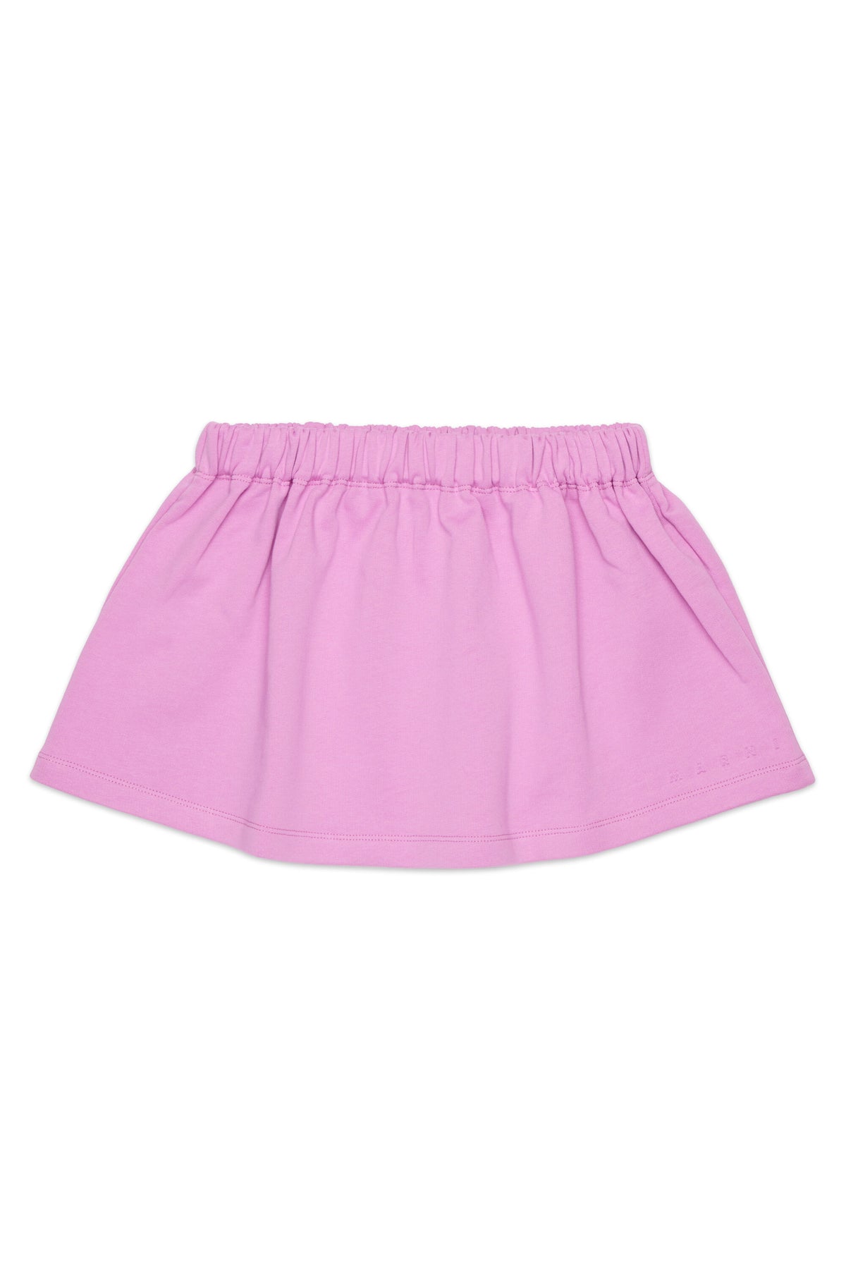 Fleece mini skirt with embossed logo