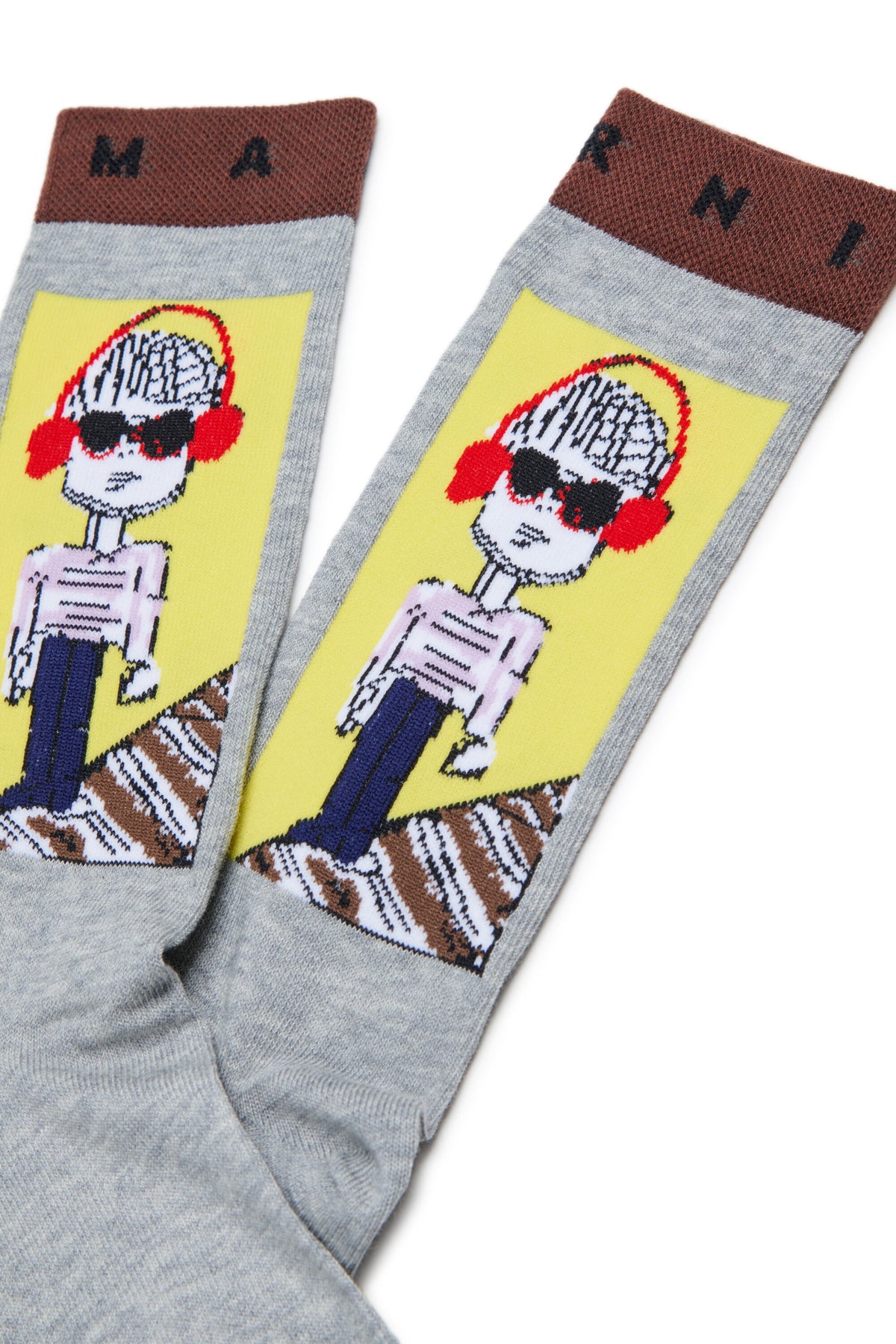Socks with graphic character
