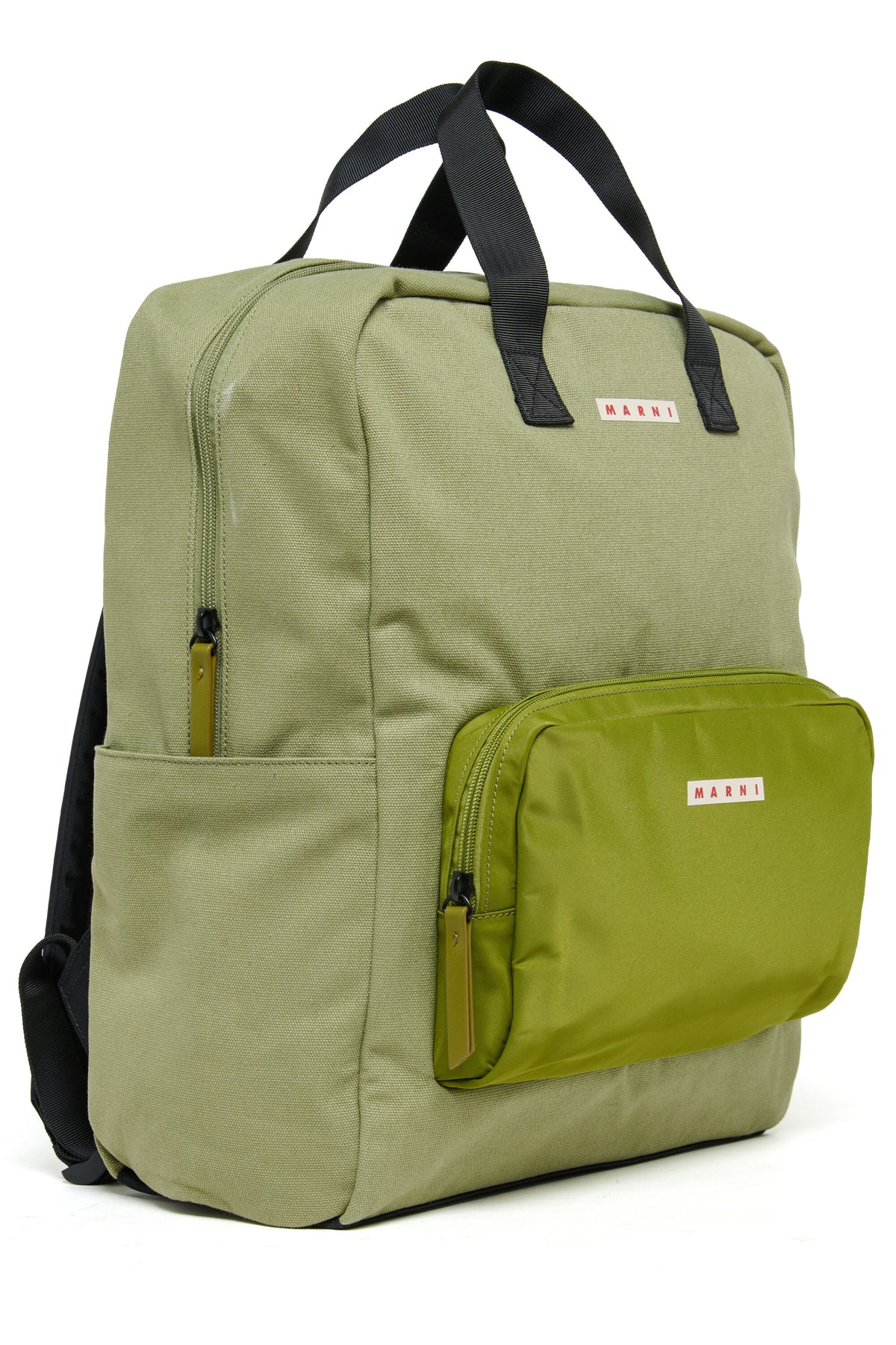 Cotton backpack with front pocket