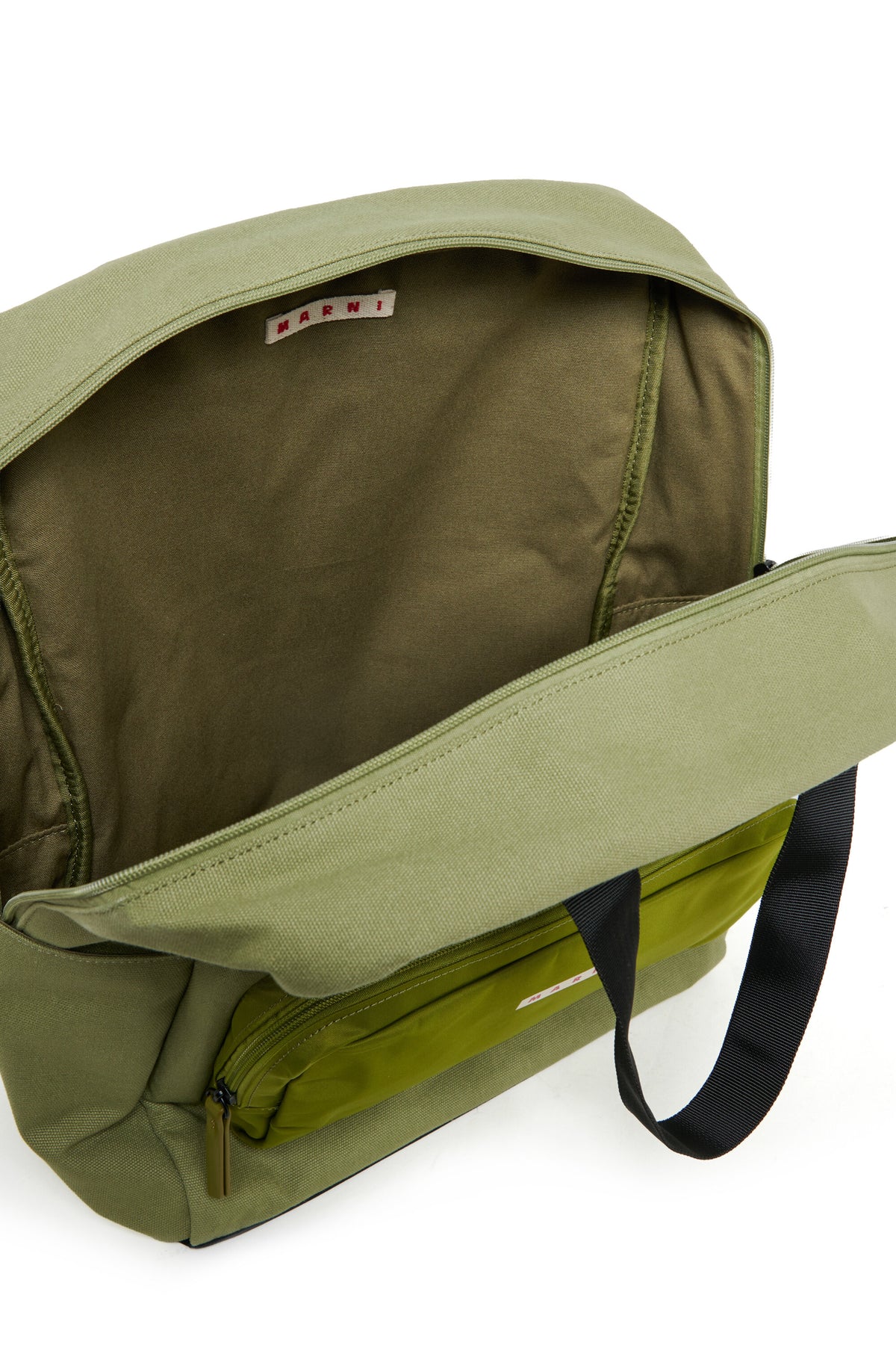 Cotton backpack with front pocket