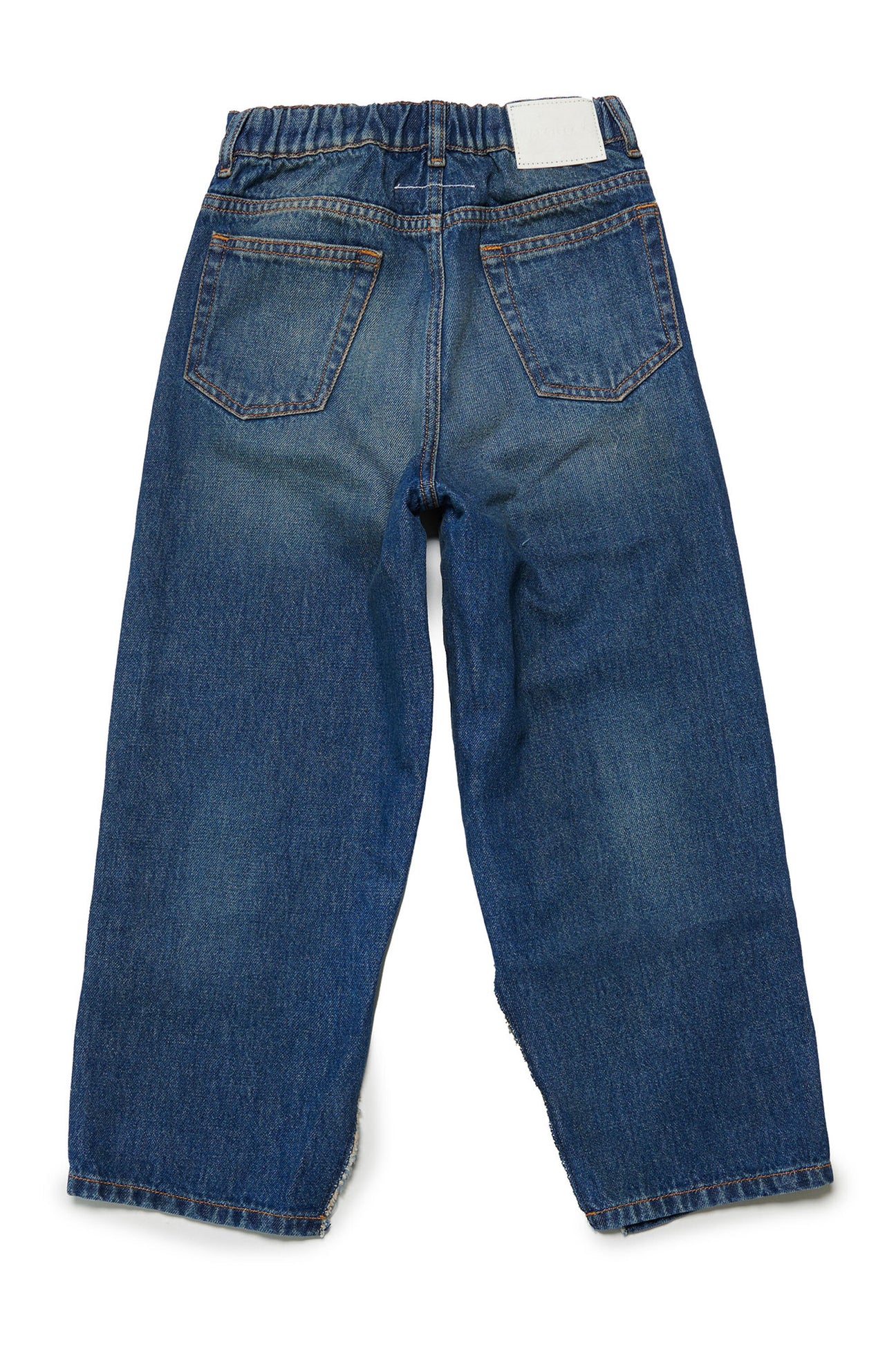 Shaded jeans with splits Shaded jeans with splits
