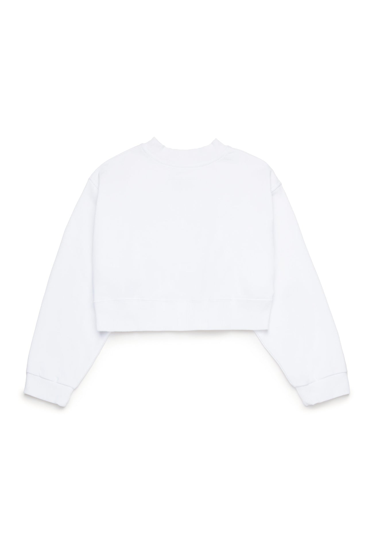 Cropped sweatshirt branded with pixel effect logo Cropped sweatshirt branded with pixel effect logo