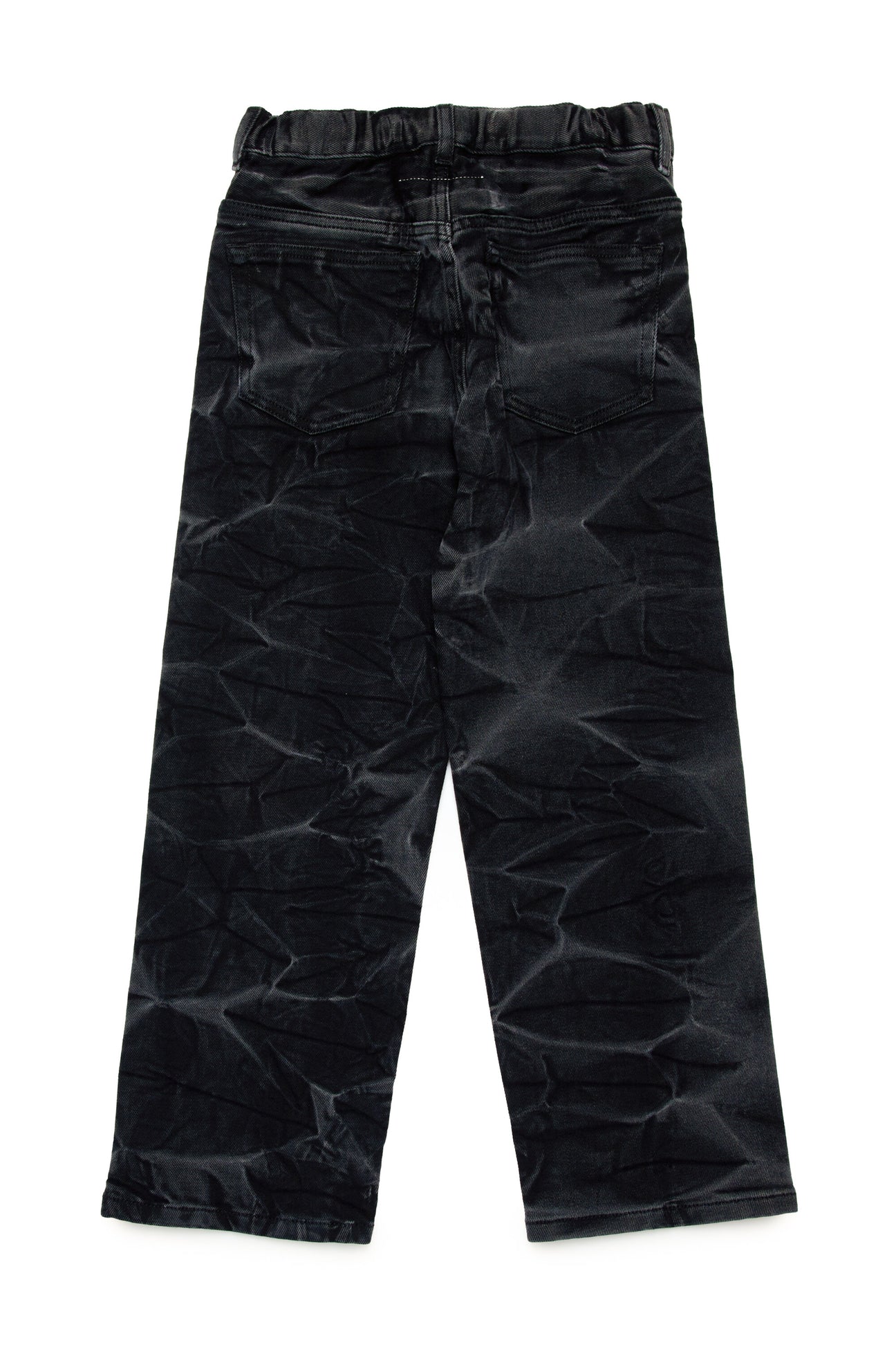 Black creased-effect jeans Black creased-effect jeans