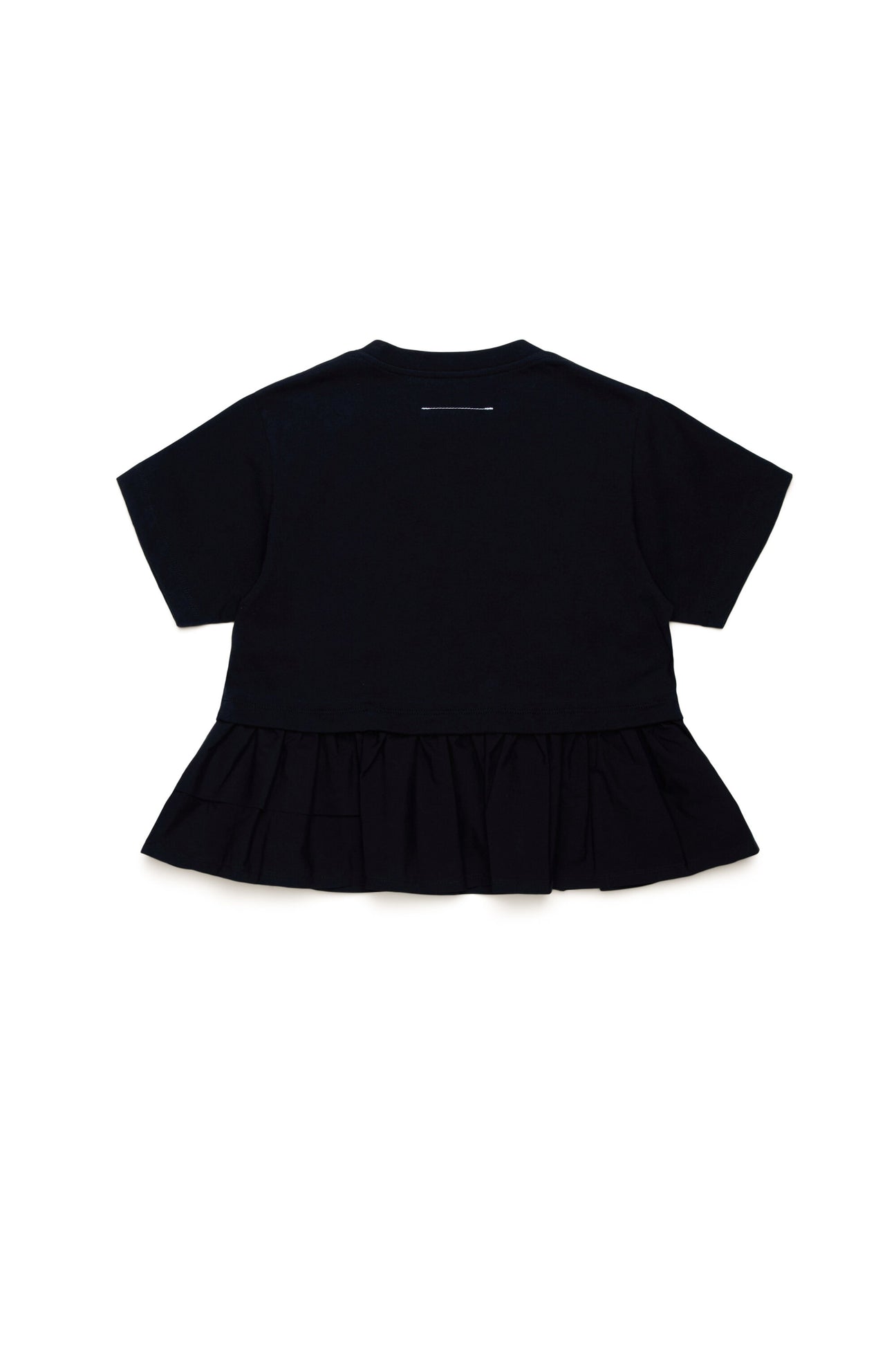T-shirt with double flounce T-shirt with double flounce