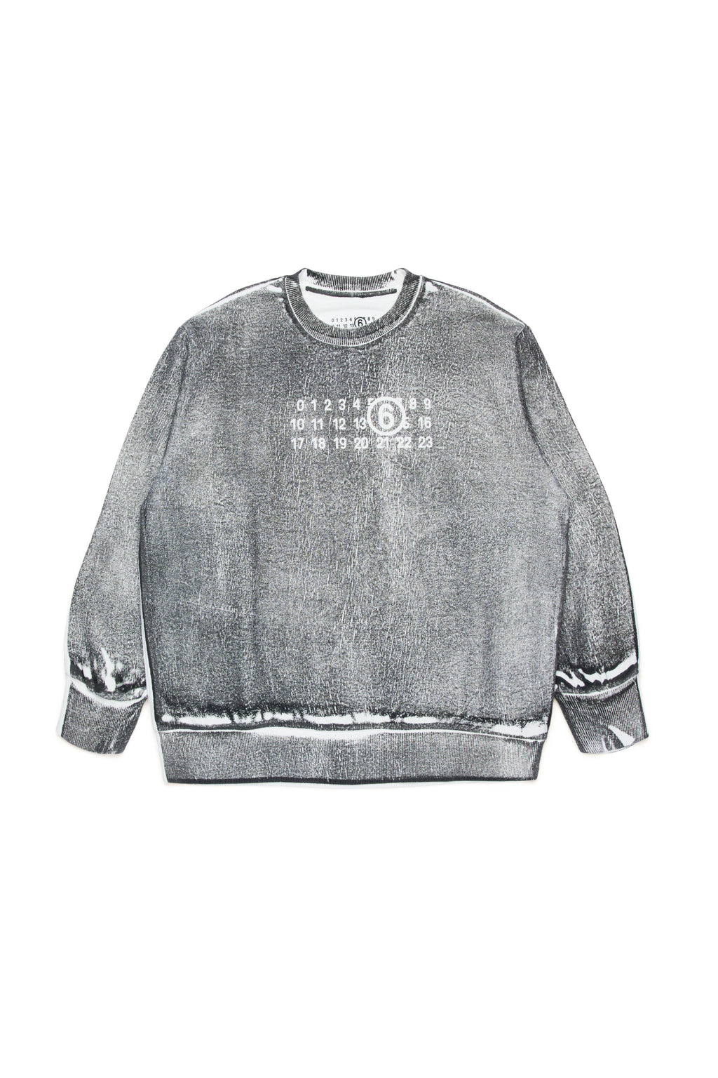 Sweatshirt with faded effect print