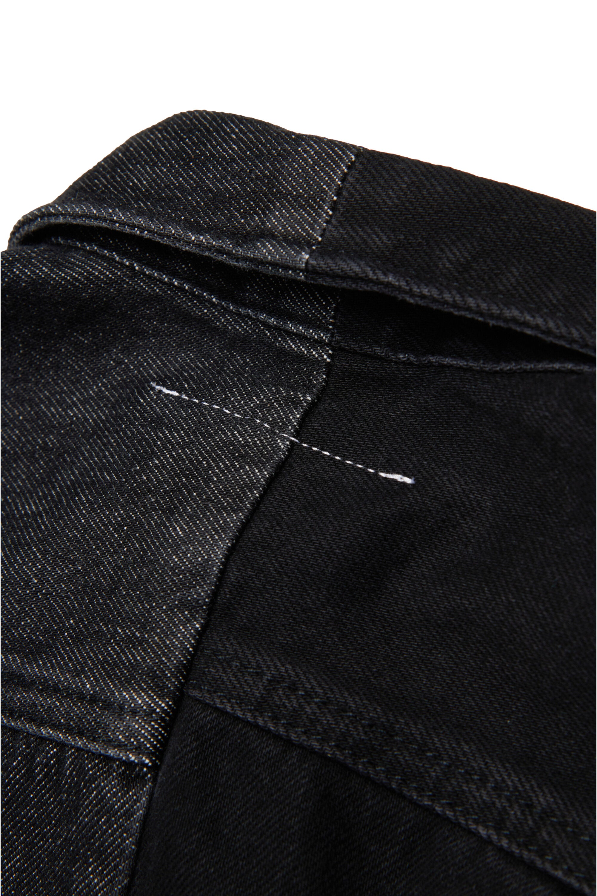 Two-tone denim sleeveless dress with lettering