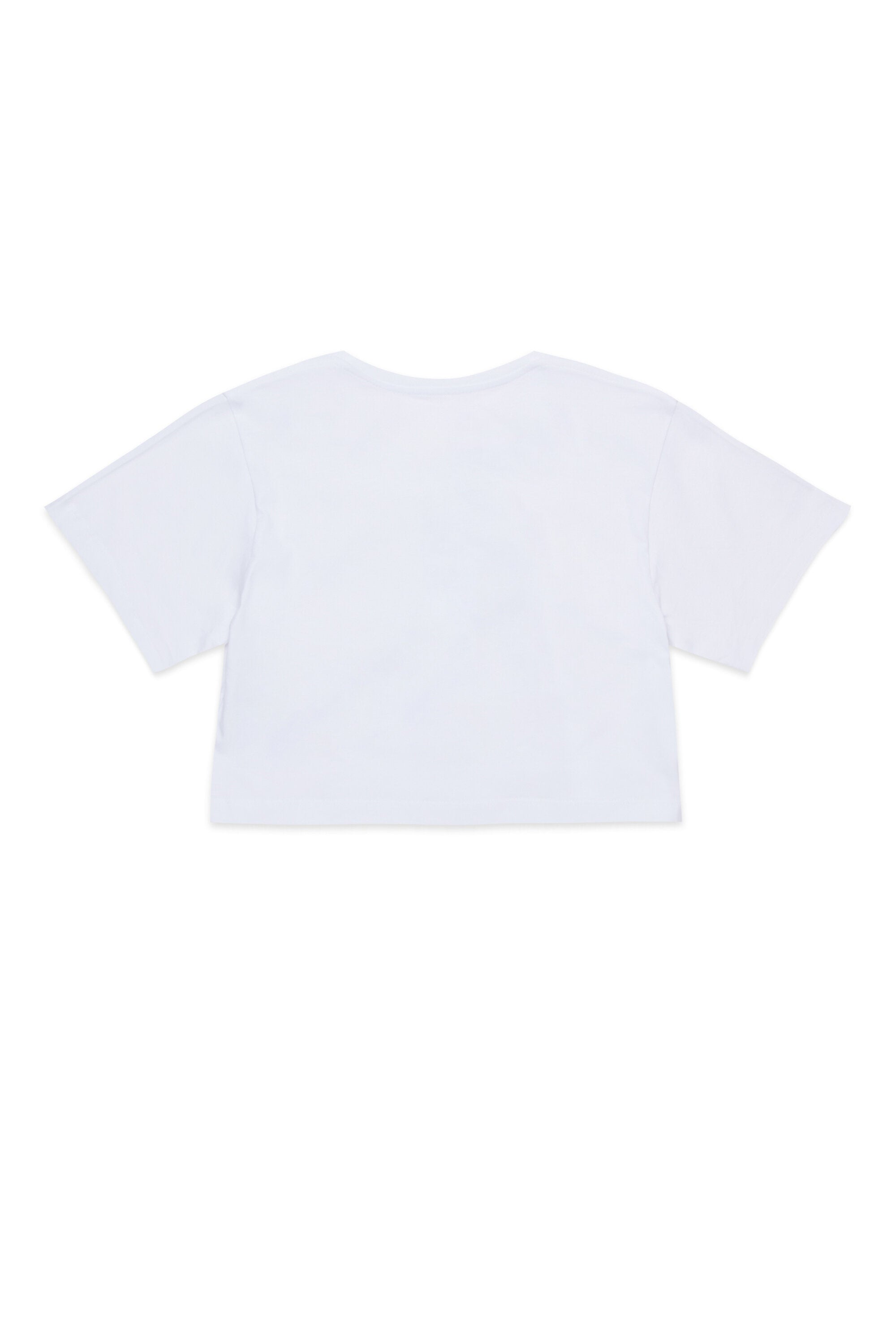 Cropped T-shirt with institutional logo