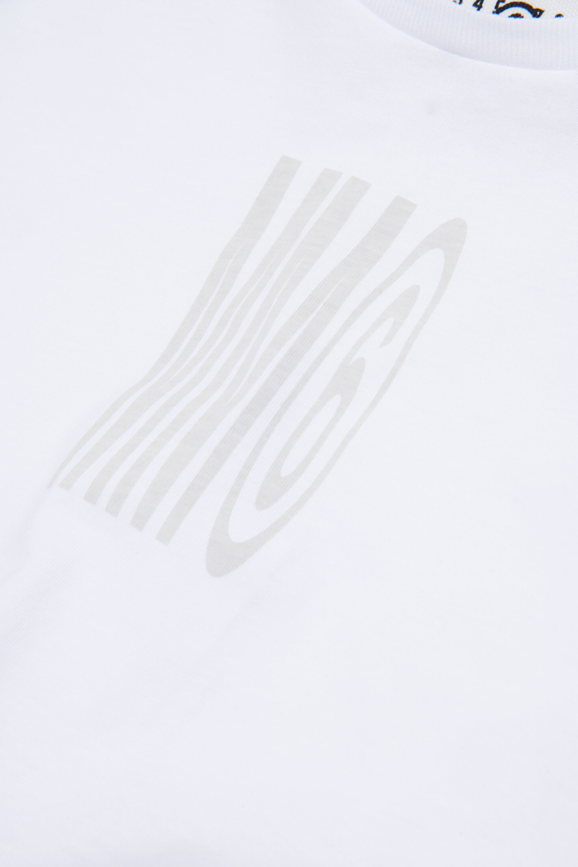 Cropped T-shirt with institutional logo