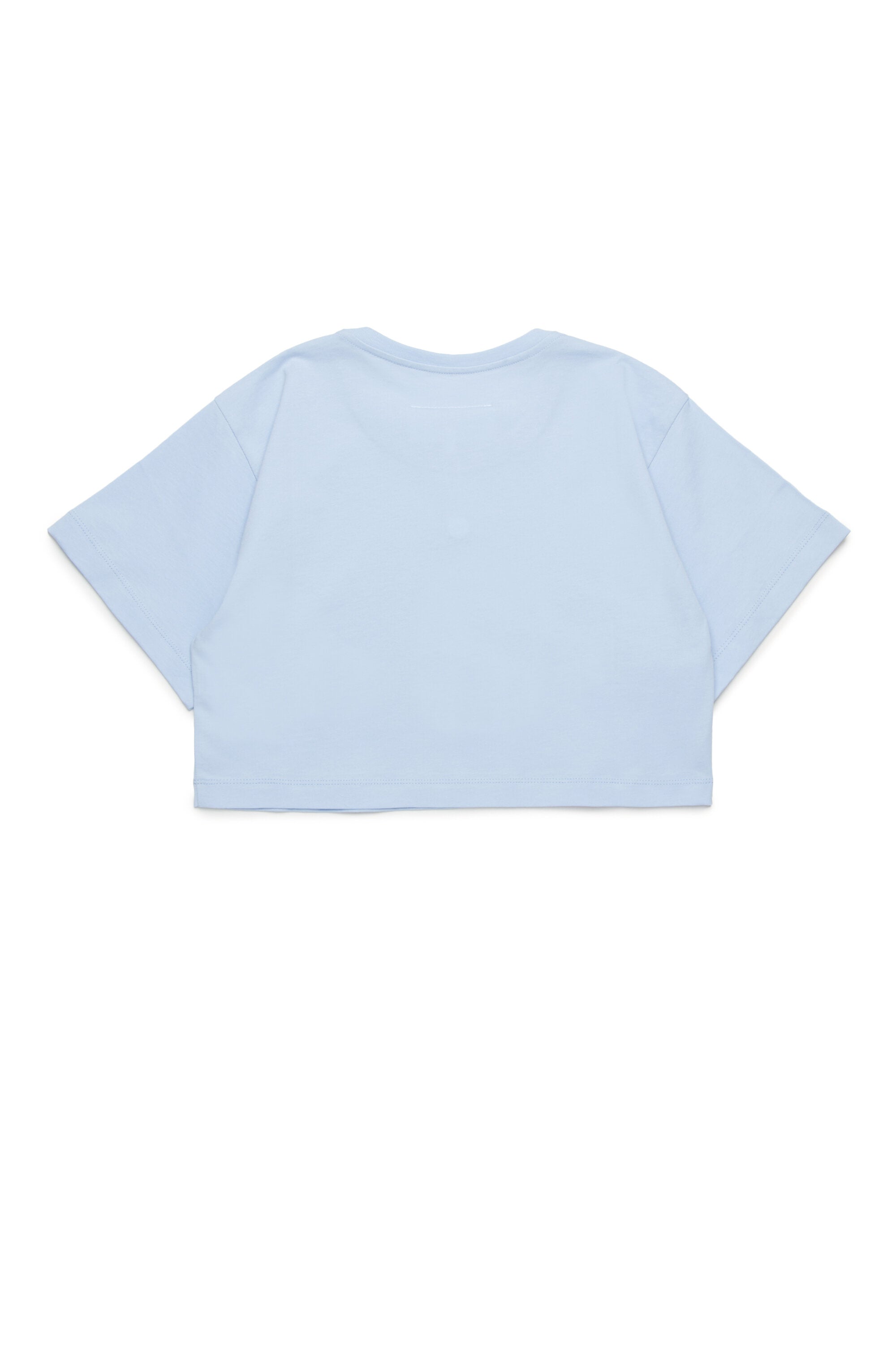 Cropped T-shirt with institutional logo