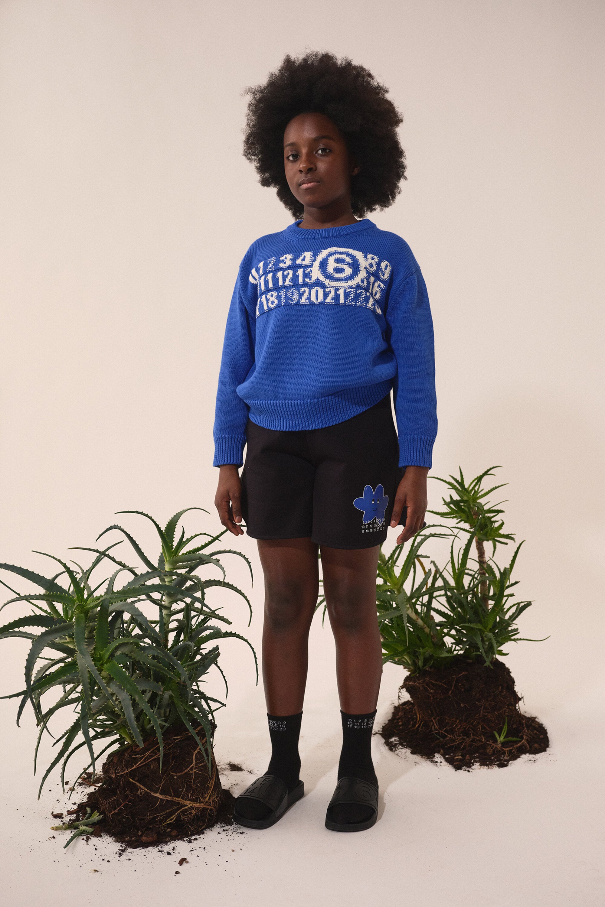 Knit pullover with branded Numeric logo