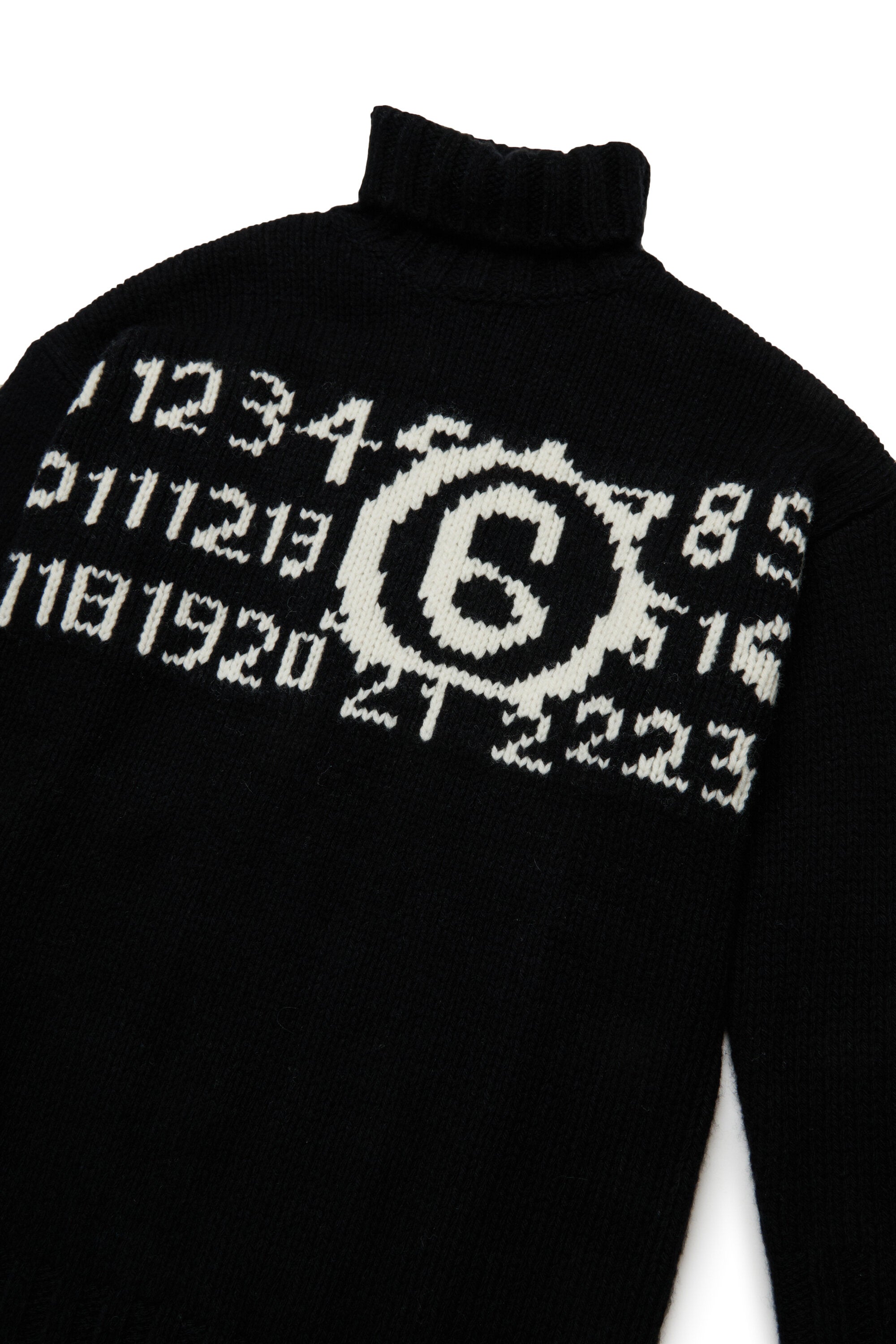 Knit mini dress with maxi logo