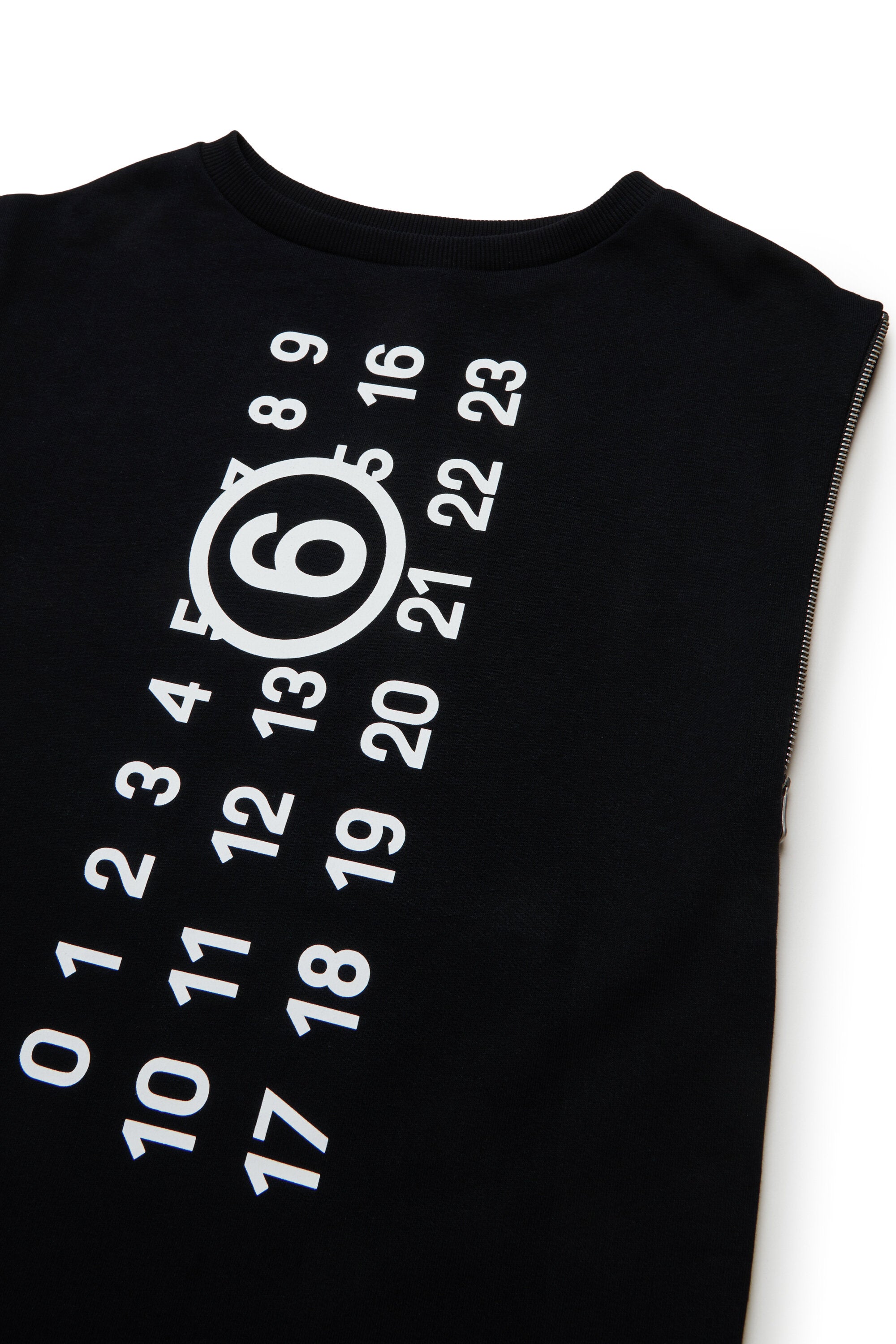 Short fleece dress with maxi logo