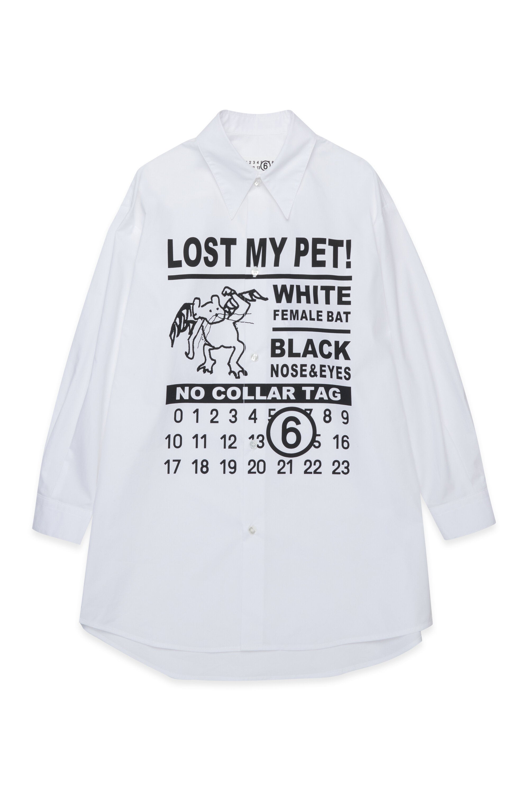 Lost My Pet poplin maxi shirt dress