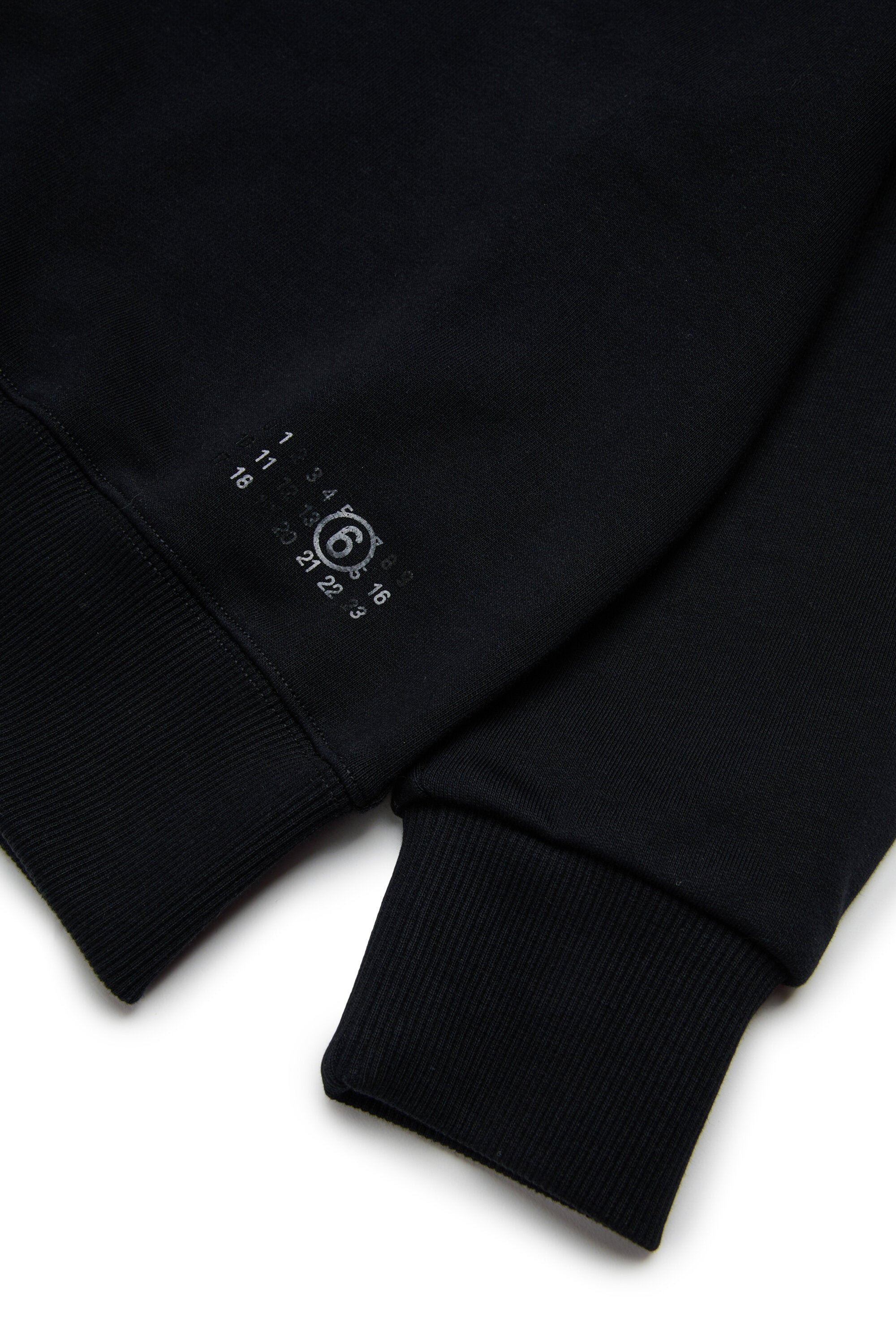 Fleece pullover with glossy brush strokes