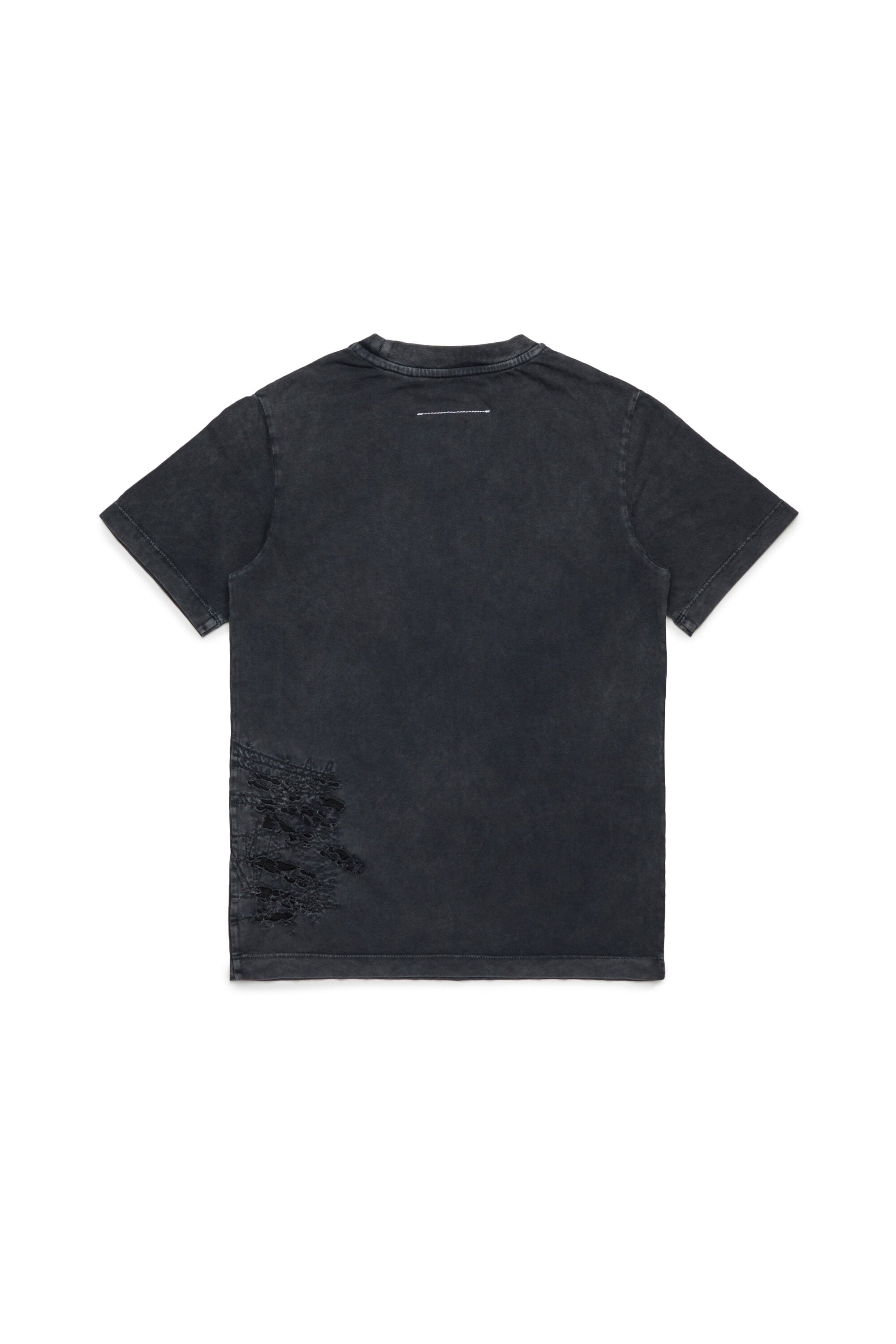 Jersey T-shirt with mending breaks