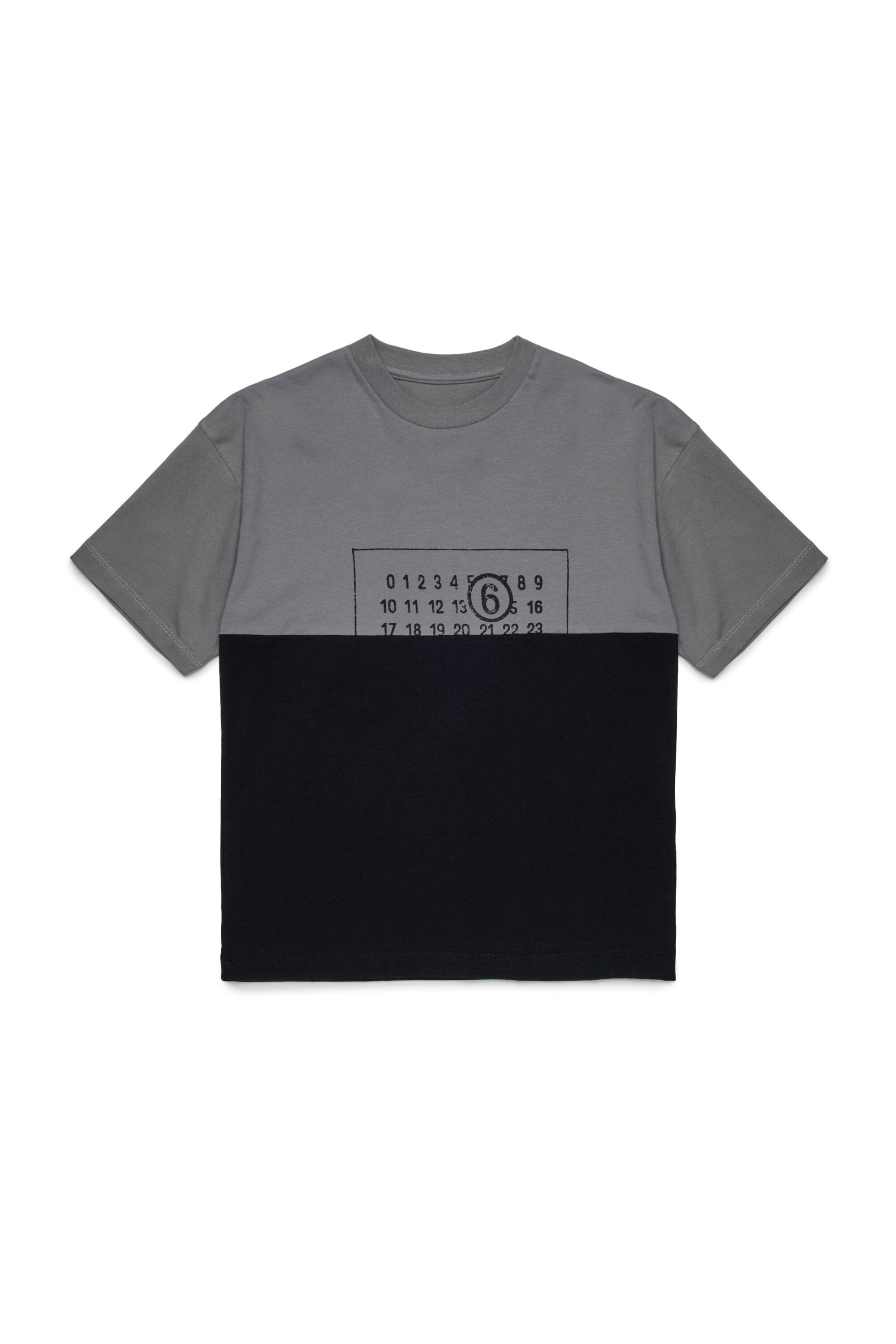 Two-color re-cut jersey T-shirt