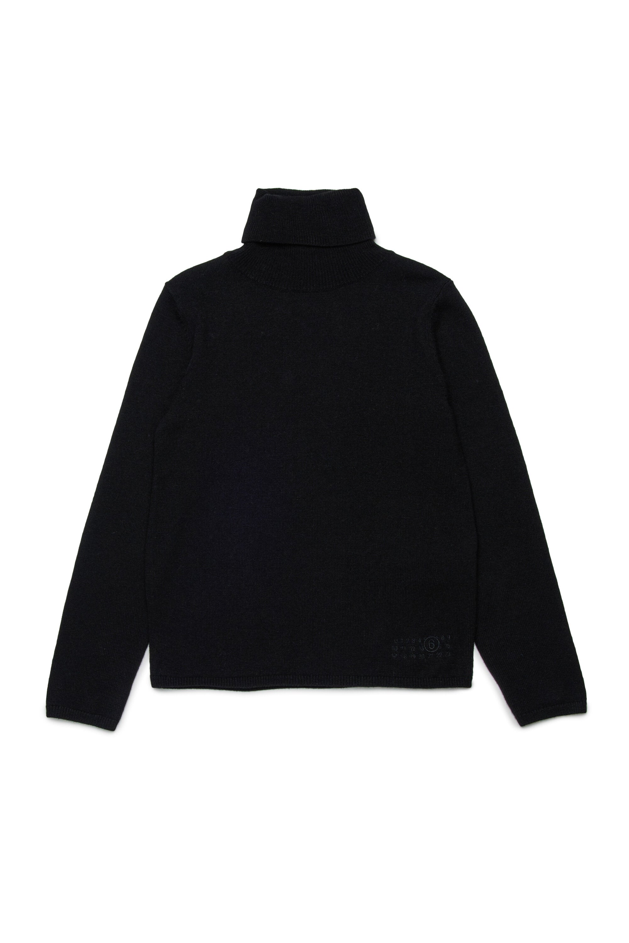 Lightweight wool-blend knit turtleneck