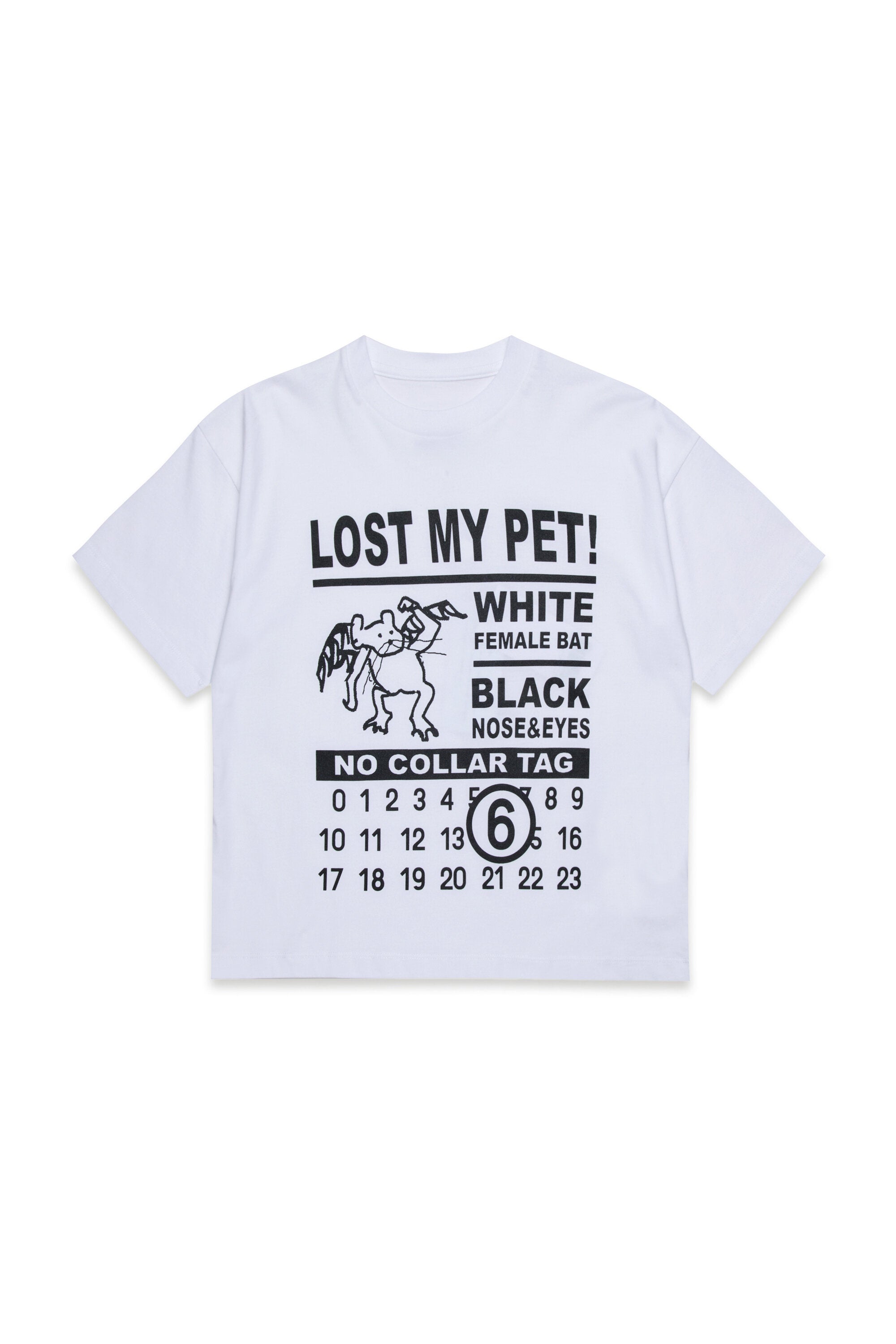 Jersey T-shirt with Lost My Pet graphics