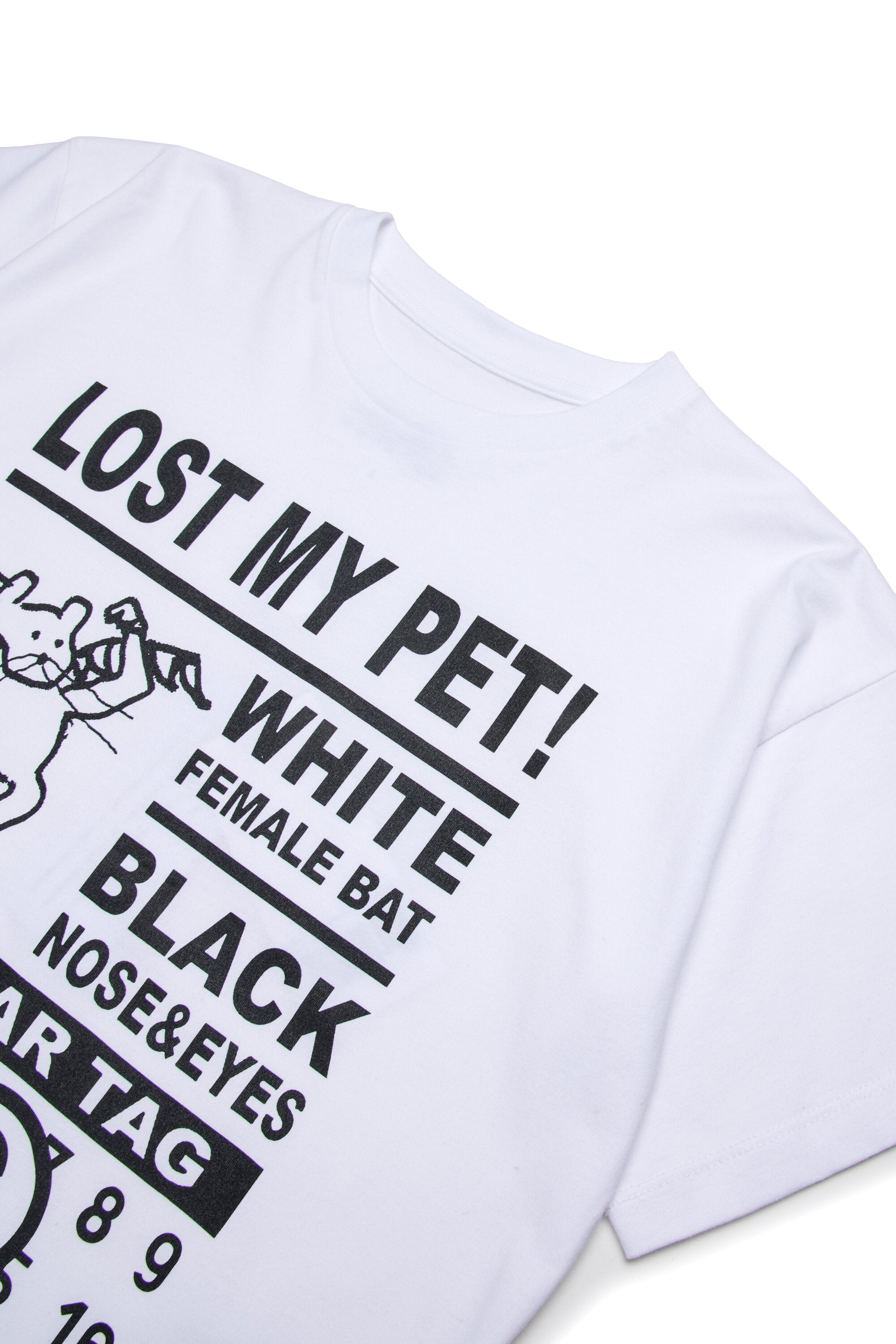 Jersey T-shirt with Lost My Pet graphics