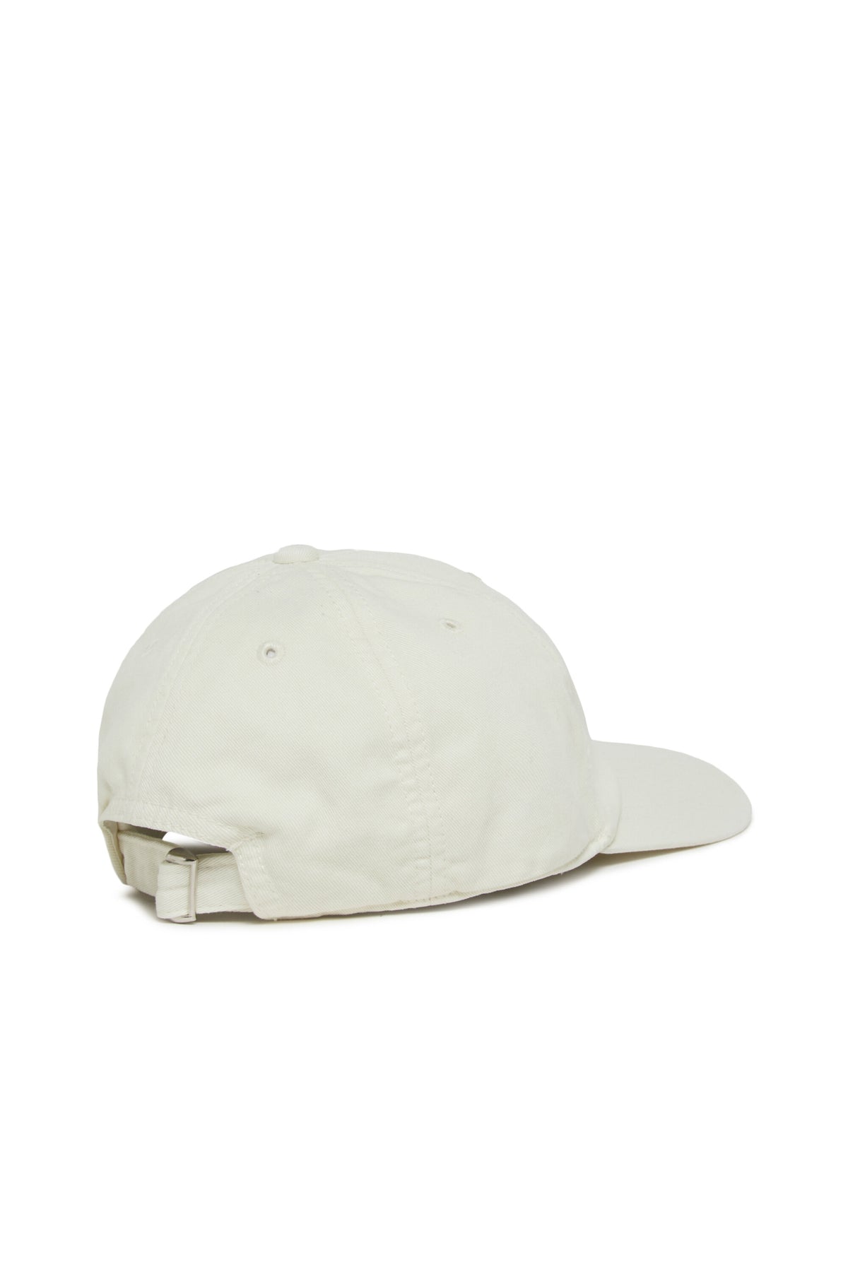 Baseball cap in gabardine with a worn effect