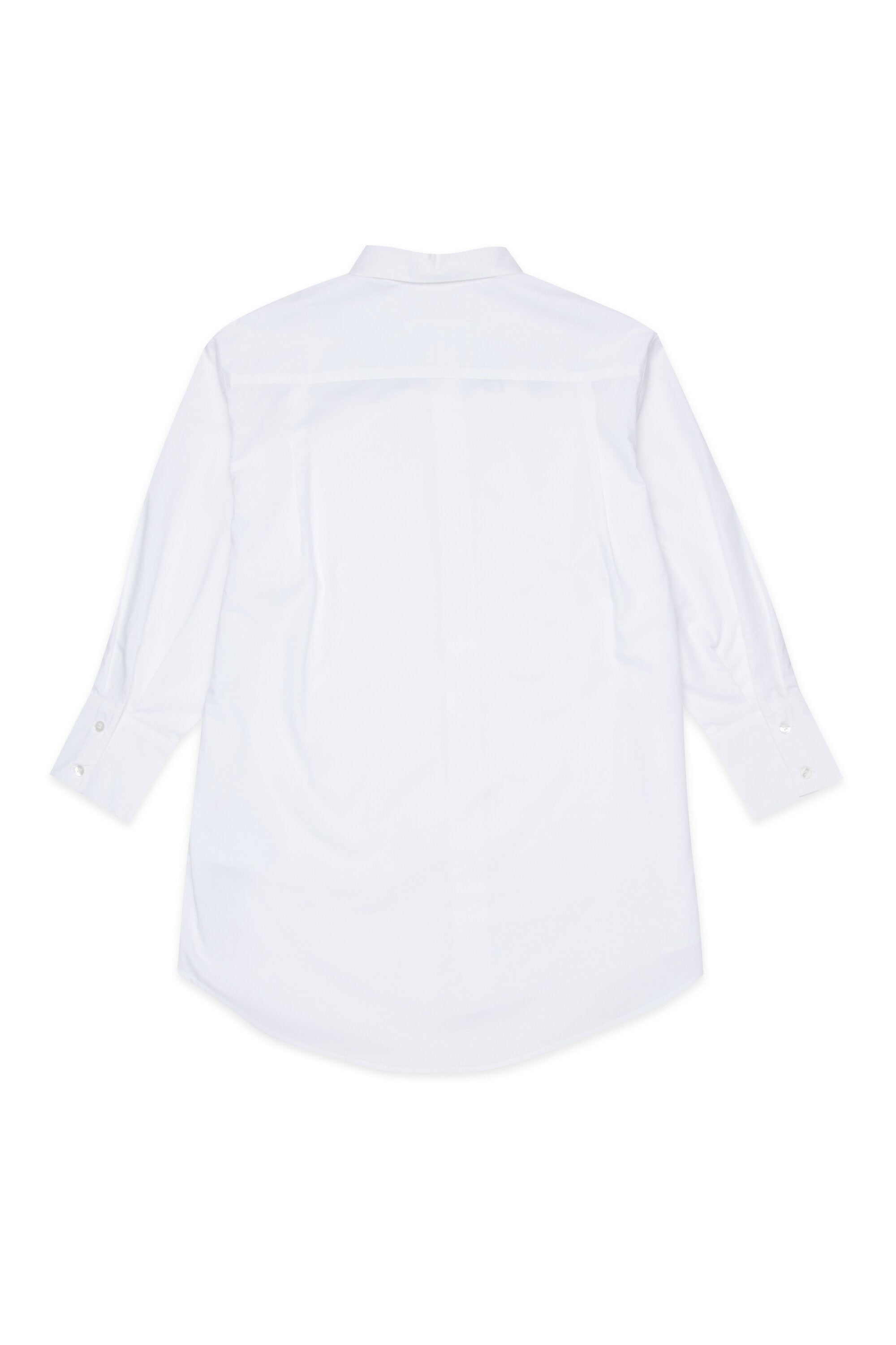 Shirt dress with logo