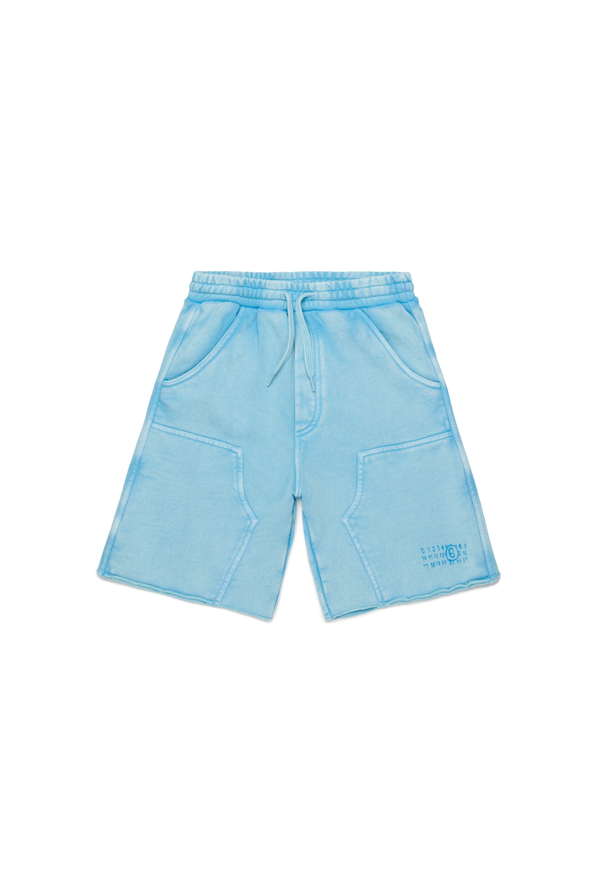 Fleece shorts with logo