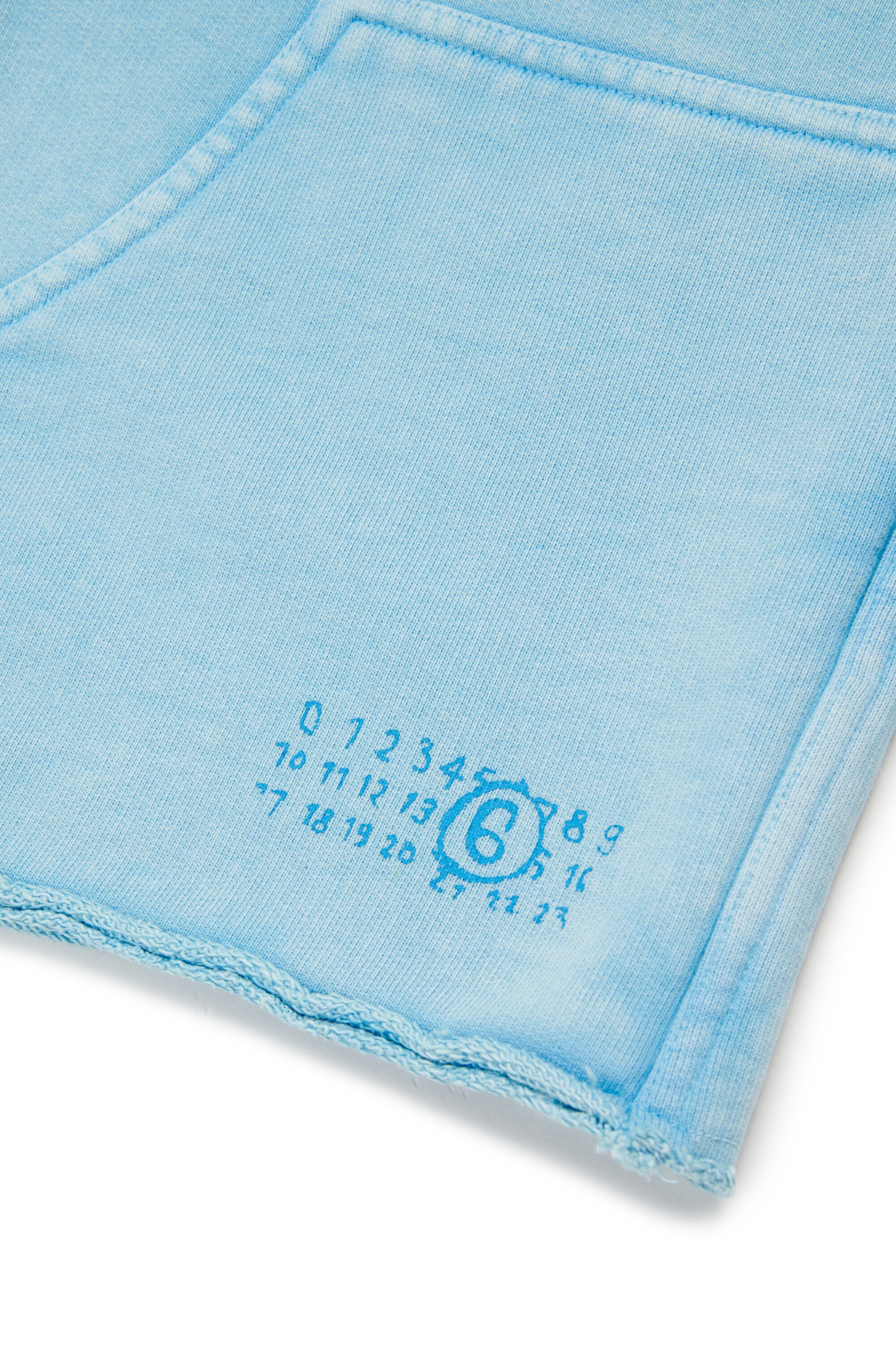 Fleece shorts with logo