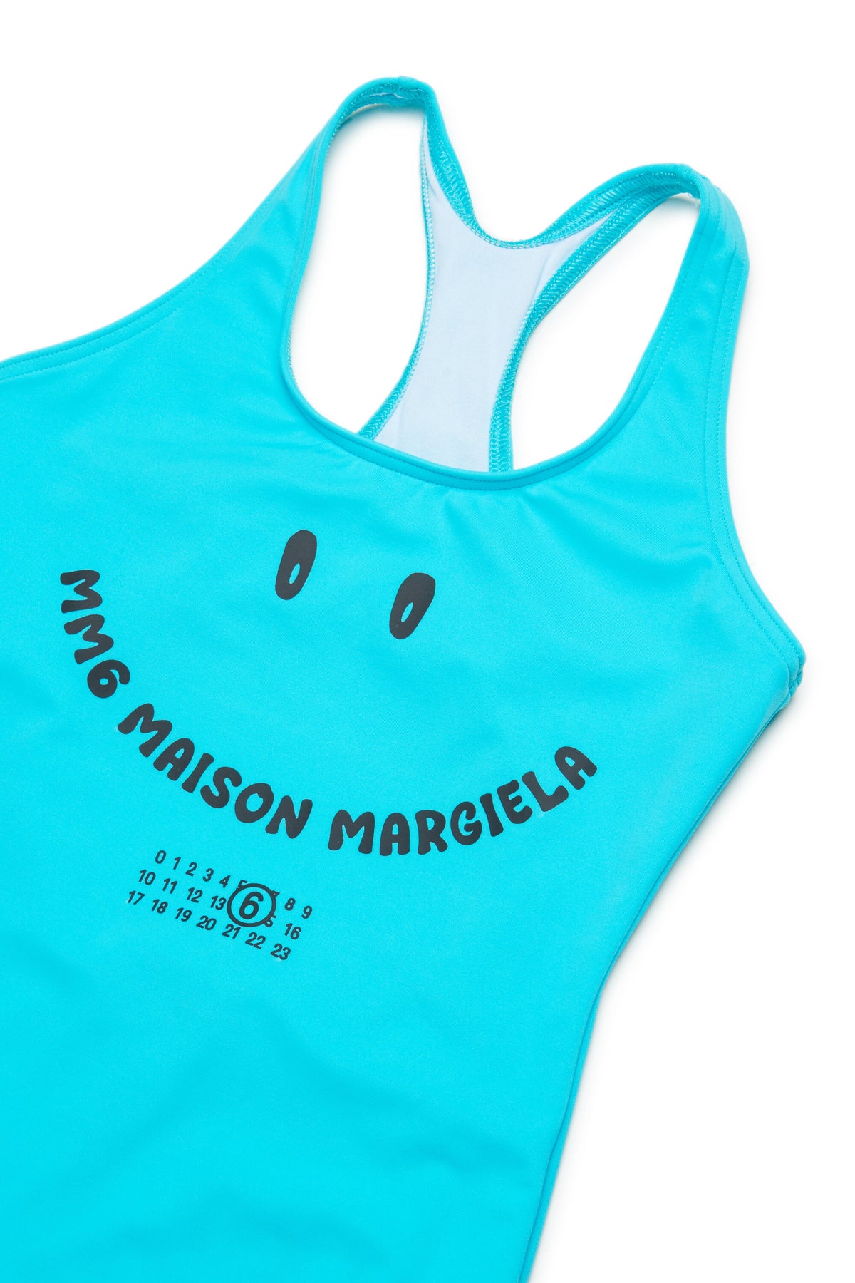 One-piece swimsuit with logo