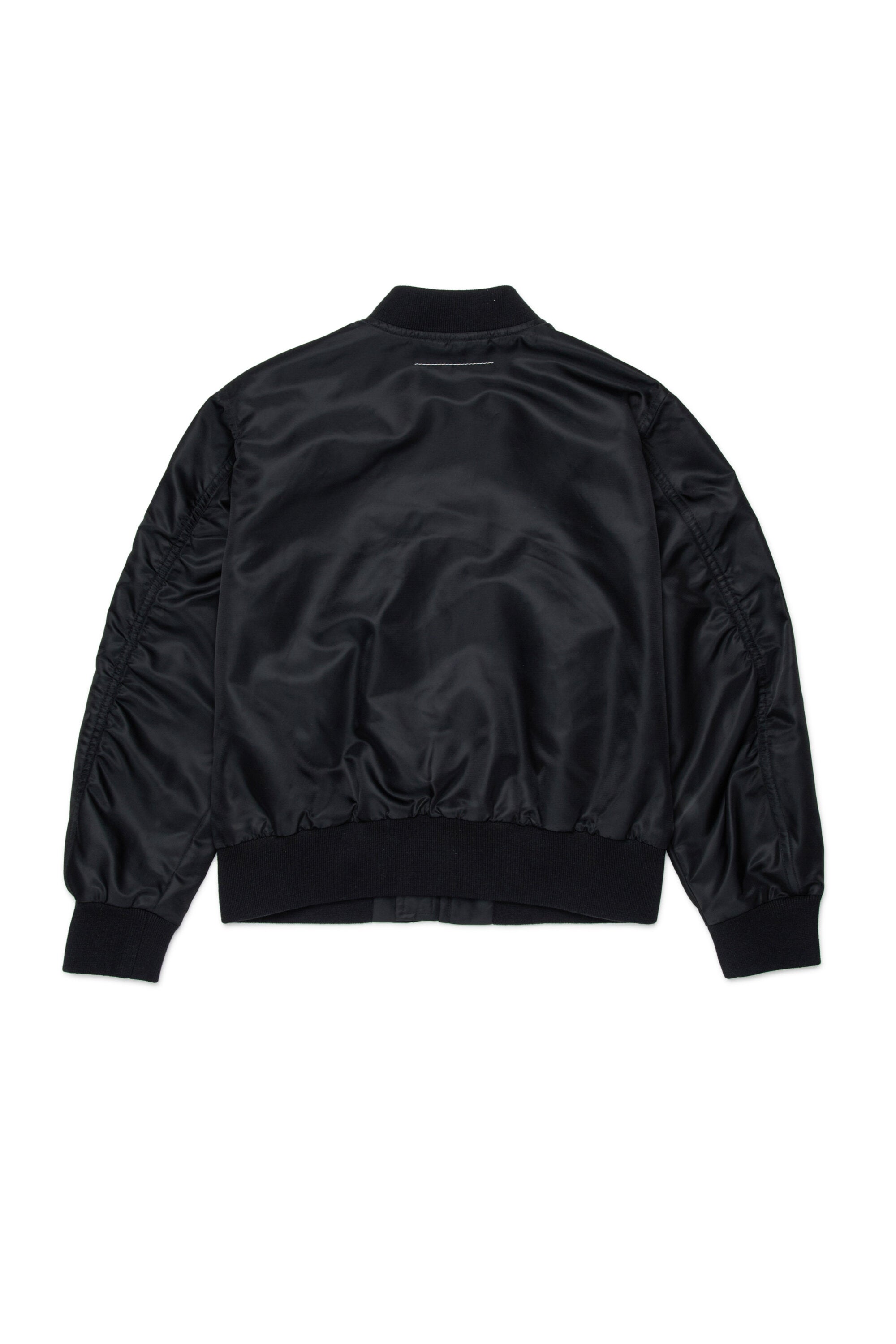 Bomber jacket with printed logo