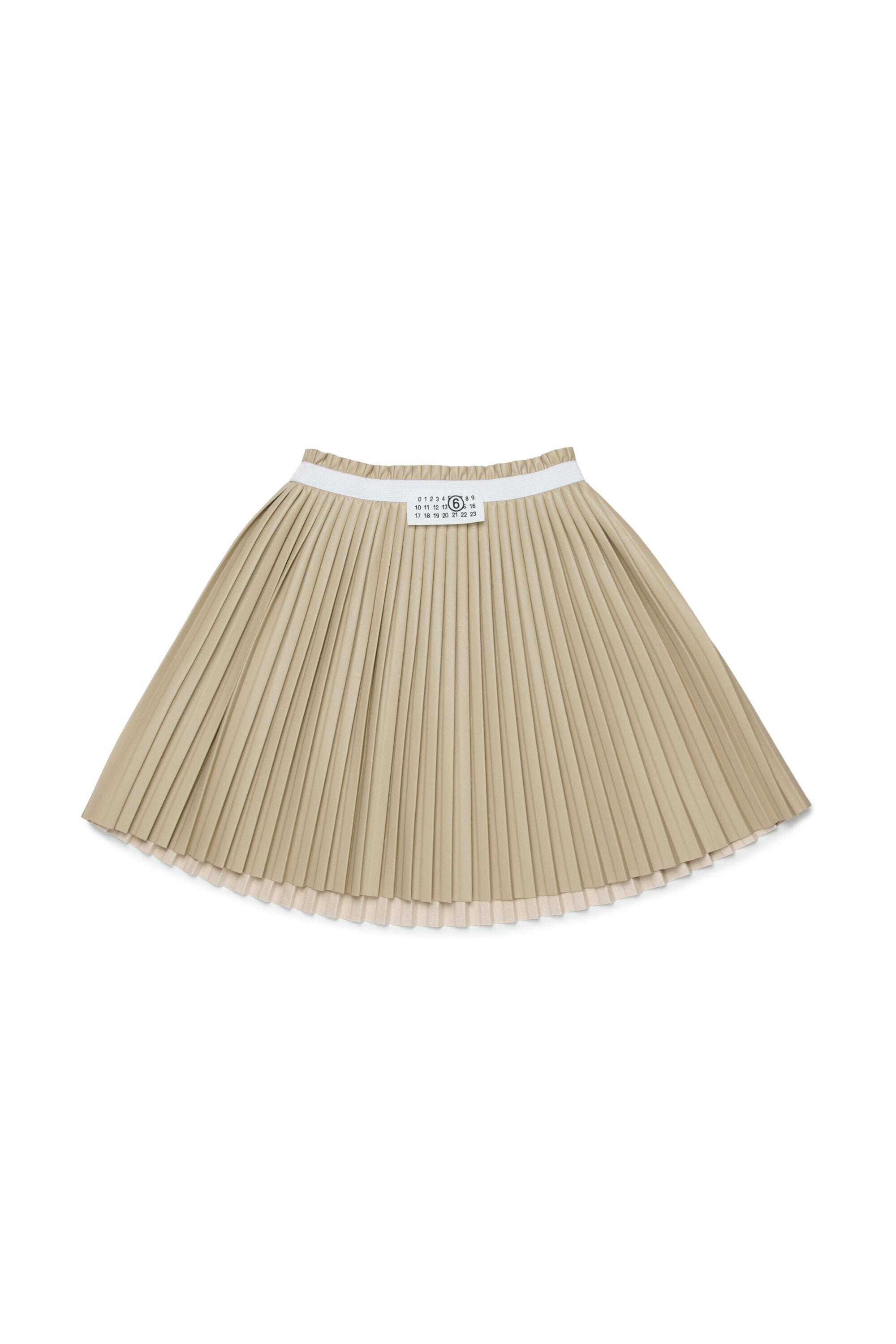 Pleated skirt with logo