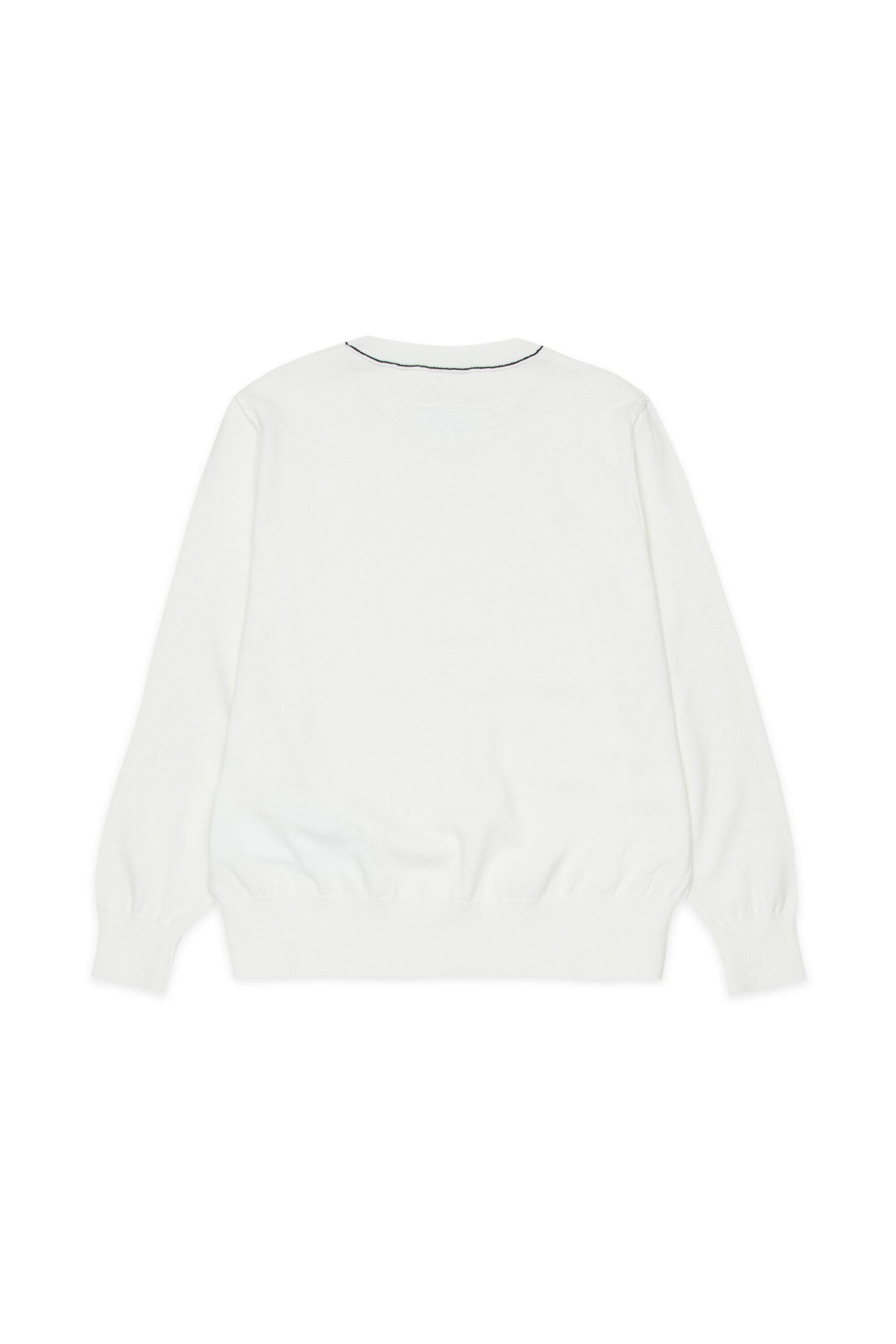 Crew-neck pullover with logo