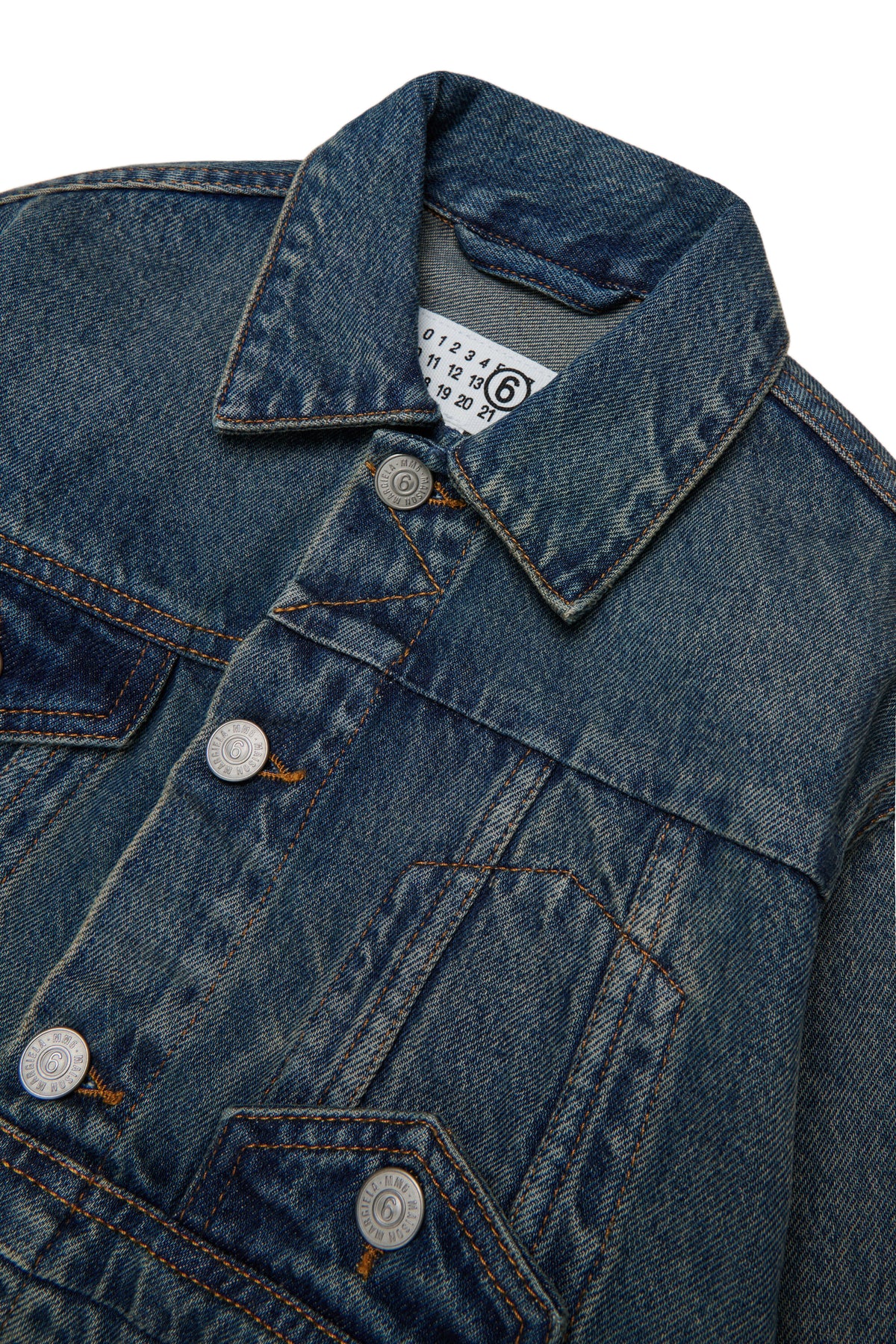 Denim jacket with logo